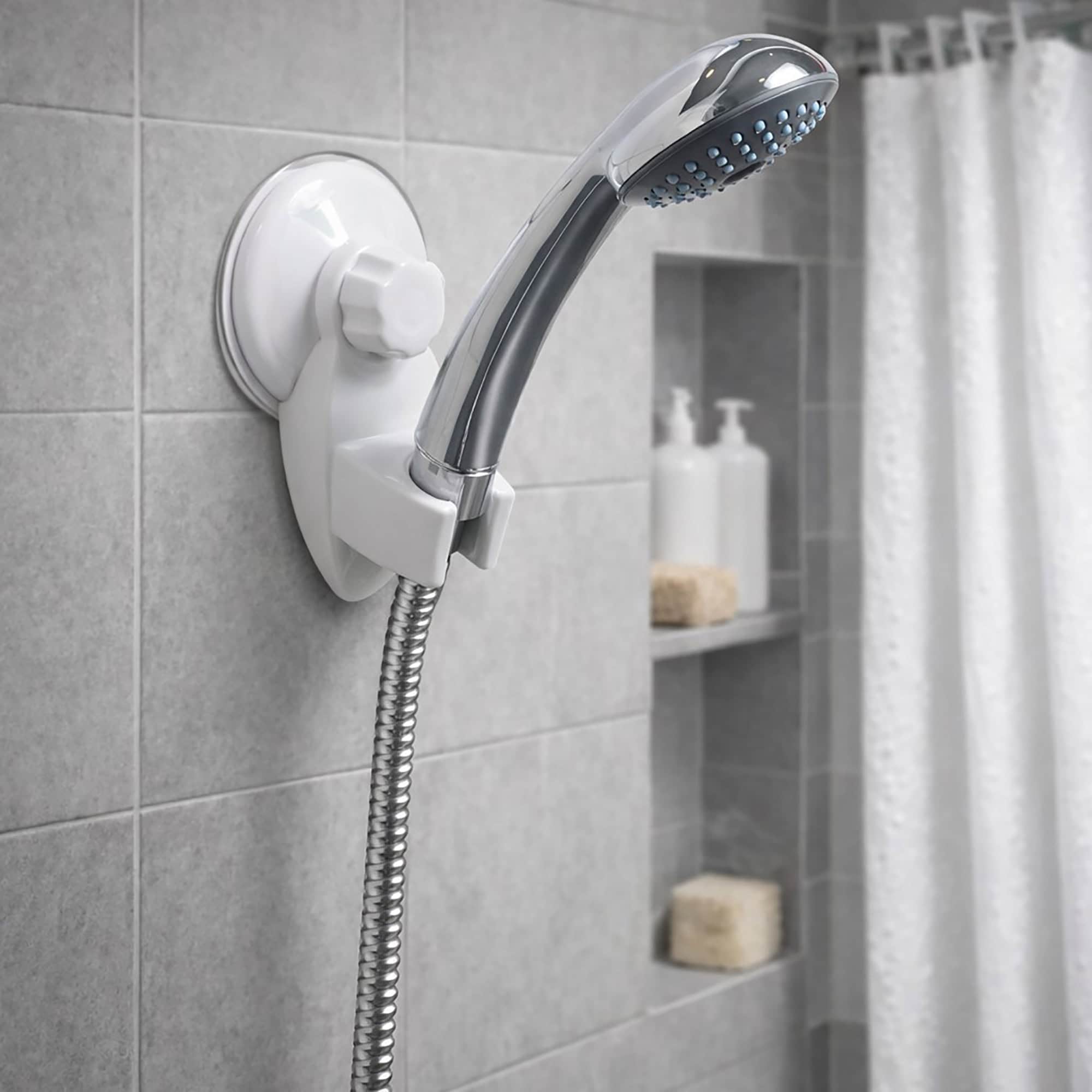 evideco-shower-accessories-support-douchette-ventouse-blanc image 1