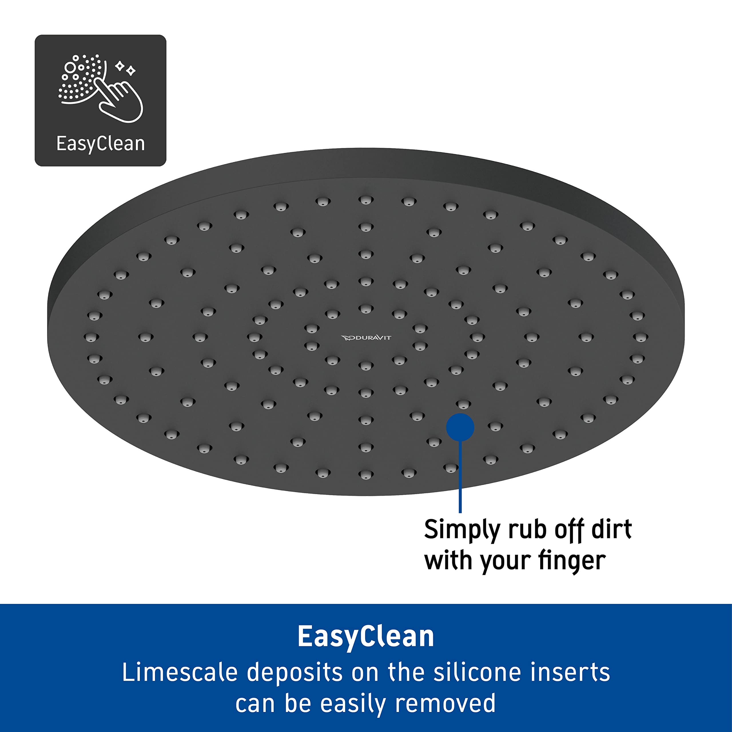 duravit-universal-pomme-de-douche-250-mm-noir-mat-jet-rain image 2