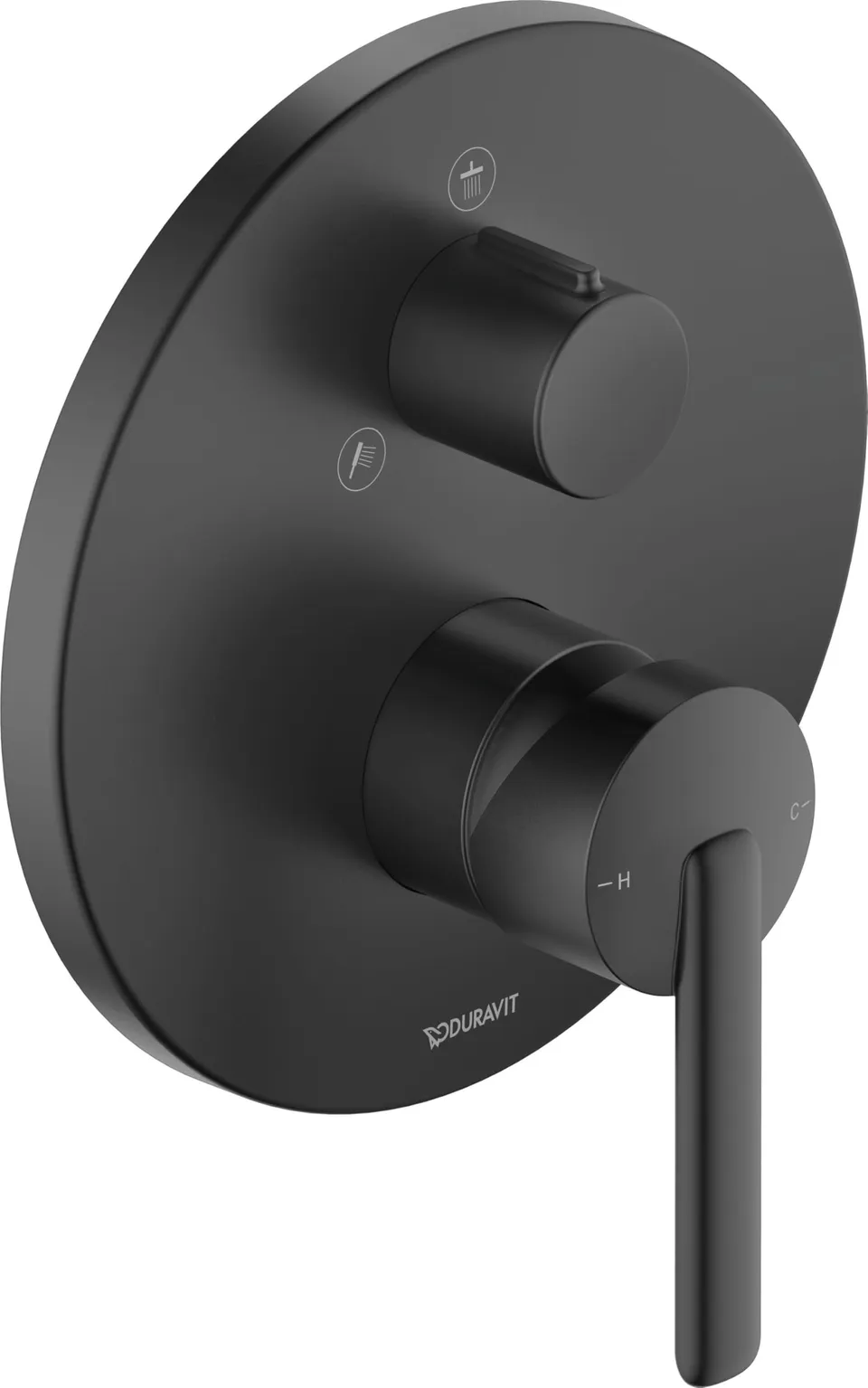 duravit-balcoon-mitigeur-douche-encastr-noir-mat-2-sorties image 1