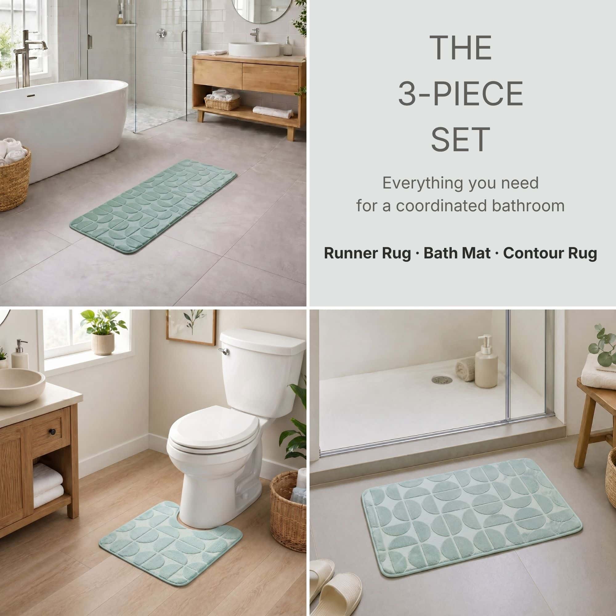 evideco-demi-lune-lot-3-tapis-salle-de-bain-vert-sauge-m-moire image 3