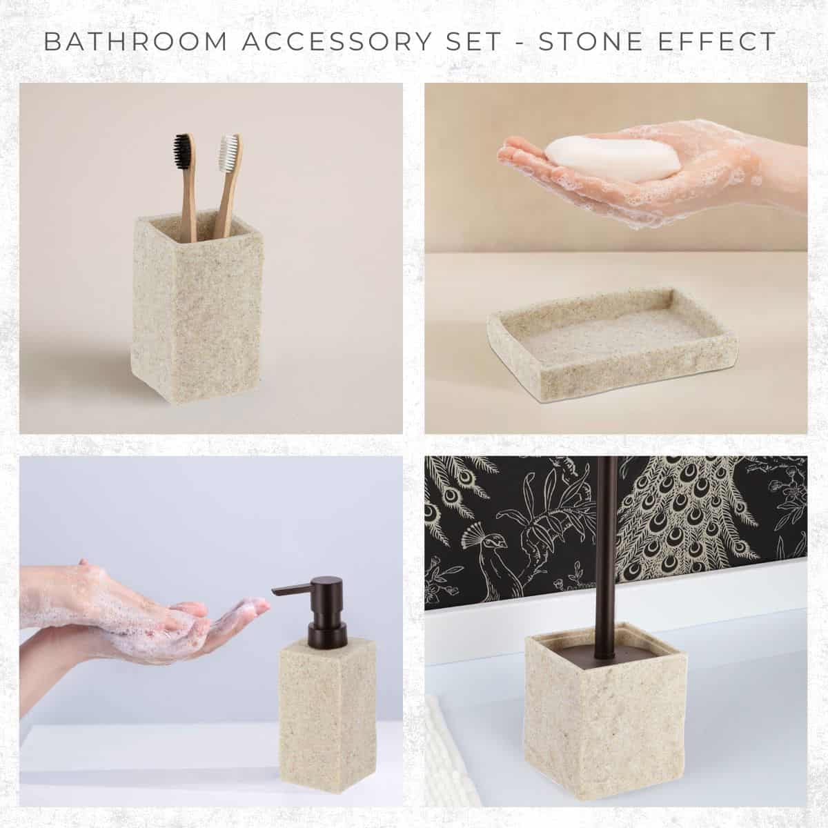 evideco-bathroom-accessories-set-salle-de-bain-effet-pierre-4-pi-ces image 5