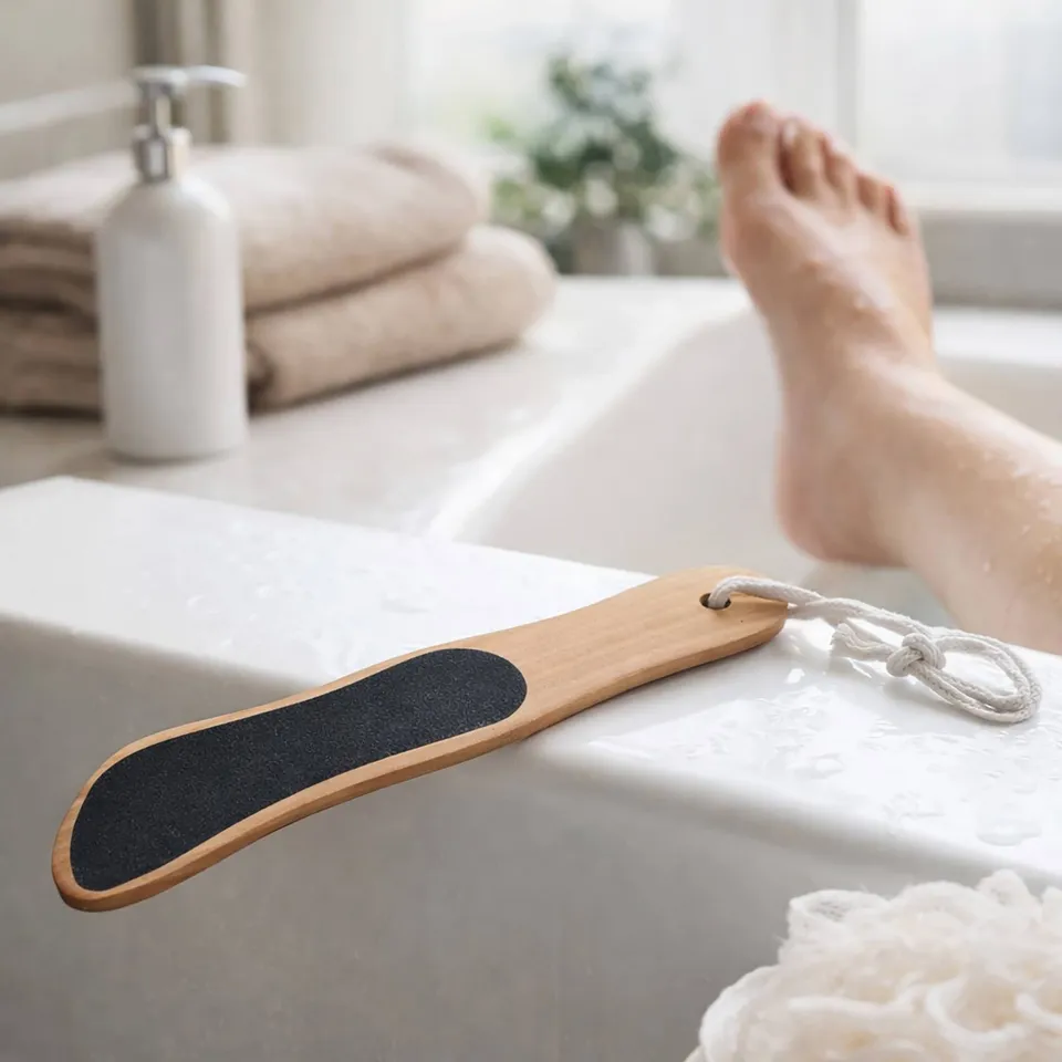 evideco-r-pe-pieds-bois-double-face-anti-callosit-s image 1