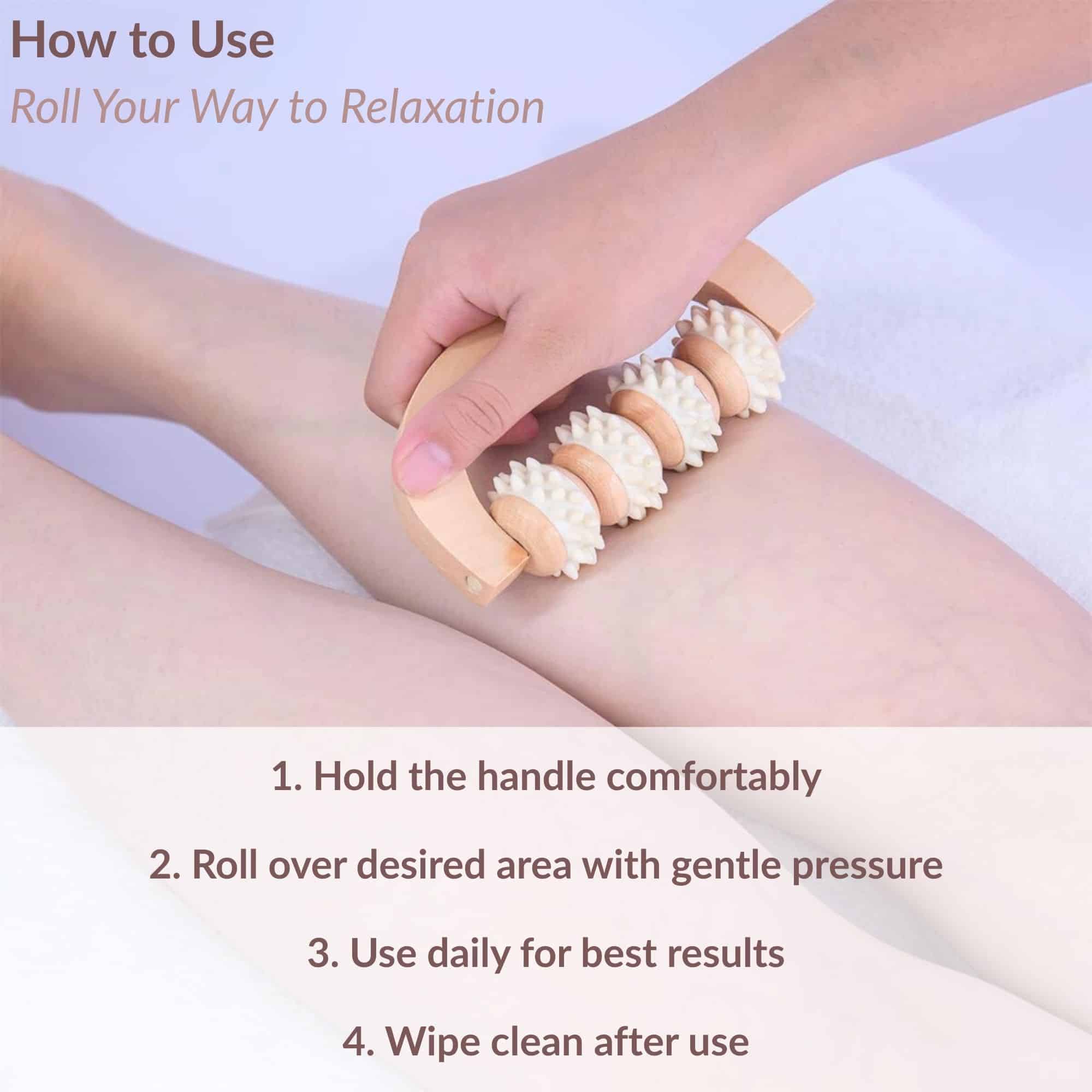 evideco-spa-wellness-rouleau-massage-bois-4-rouleaux image 6