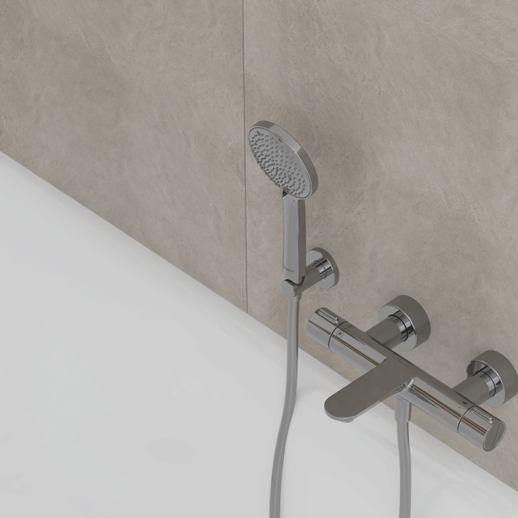 duravit-universal-support-douchette-mural-rond-chrome image 4