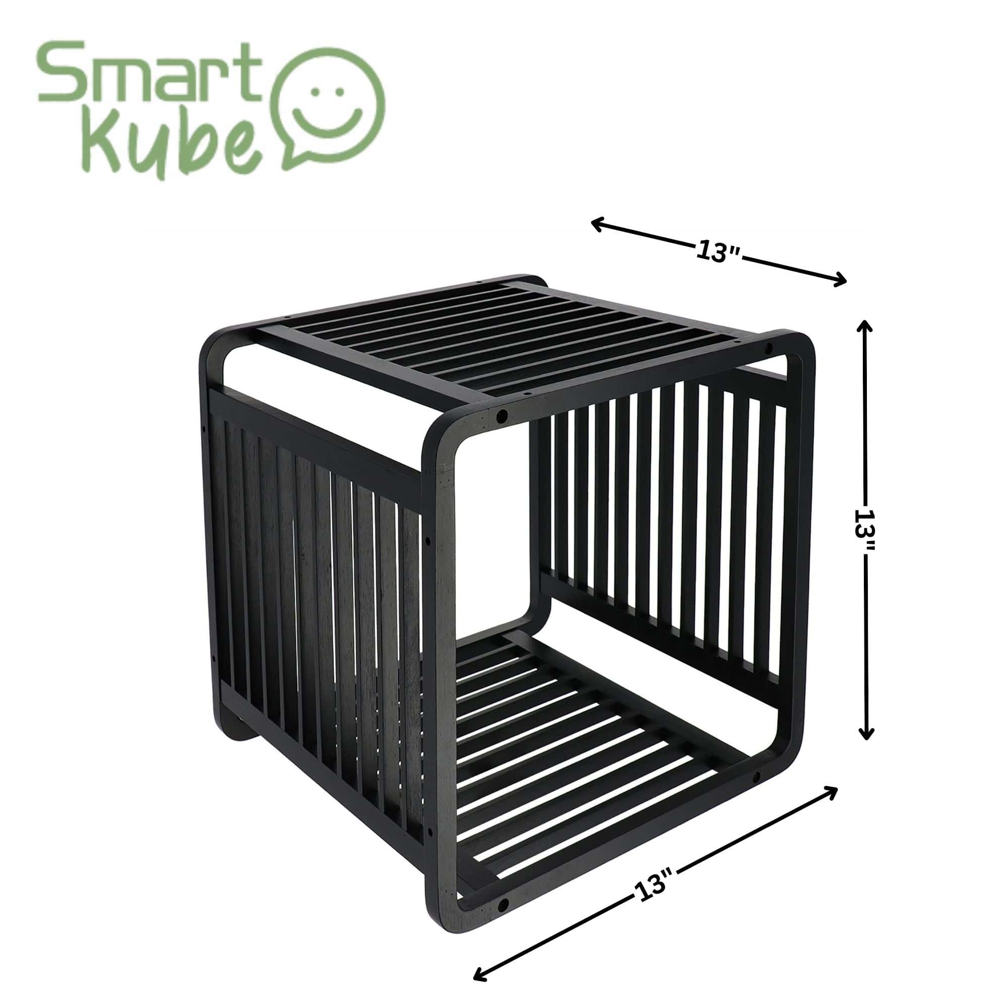 evideco-smart-kube-cube-rangement-bambou-noir-lot-de-2 image 4