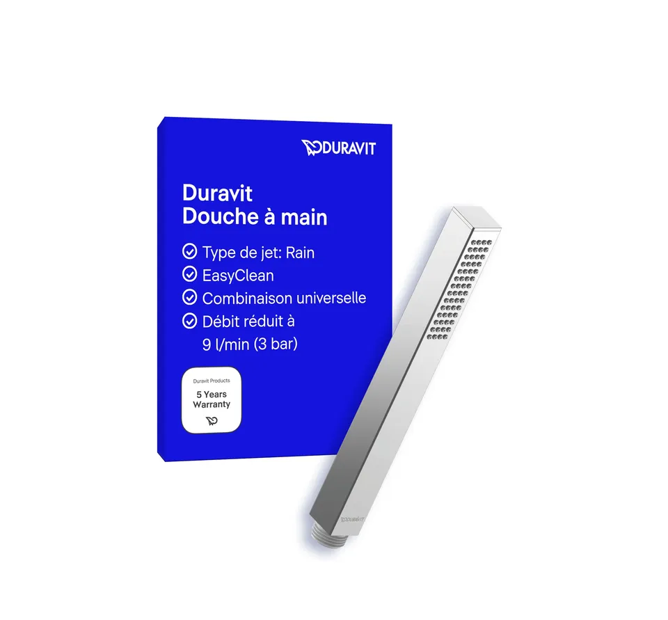 duravit-universal-douchette-carr-e-chrom-1-jet-rain-9-l-min image 1