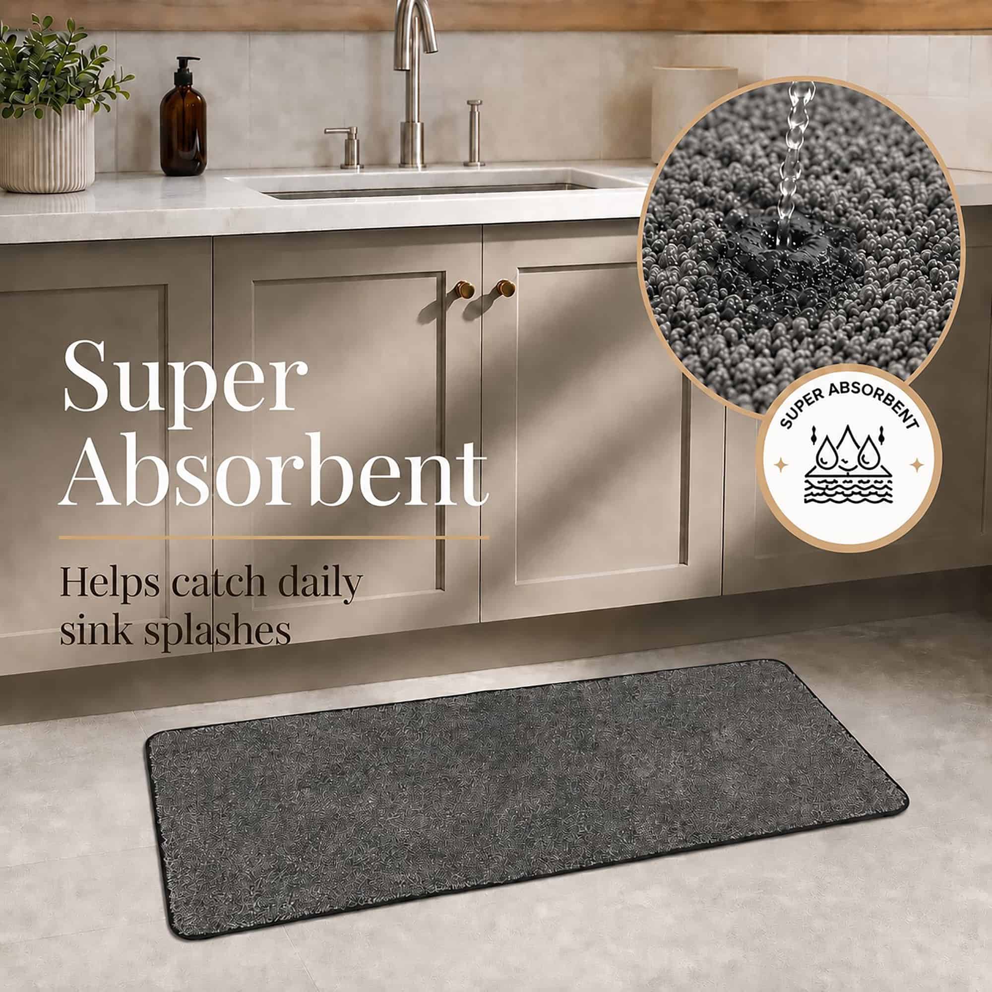 evideco-home-accessories-lot-2-tapis-cuisine-noir-mouchet-lavable image 3