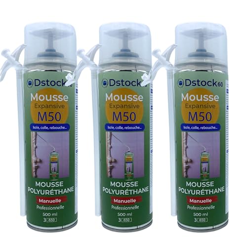 dstock60-mousse-expansive-manuelle-500ml-lot-de-3-polyur-thane image 5