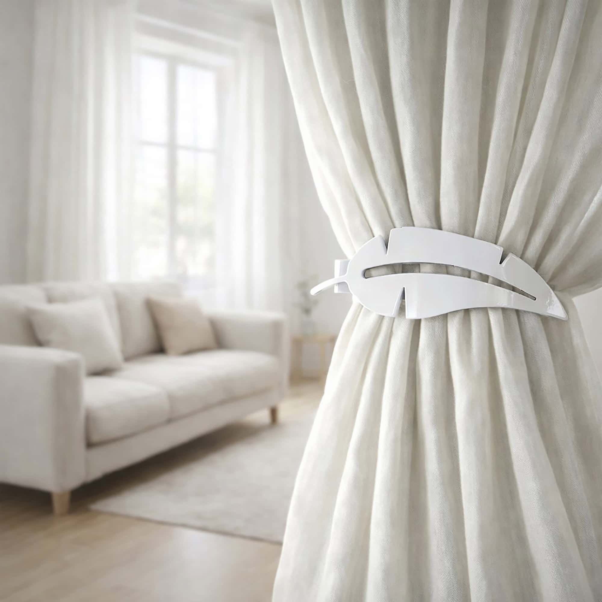 evideco-home-accessories-plume-embrasse-rideau-blanc-lot-2-magn-tique image 6