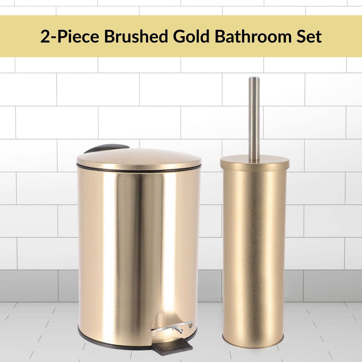evideco-set-salle-de-bain-poubelle-3l-brosse-wc-dor-bross image 2