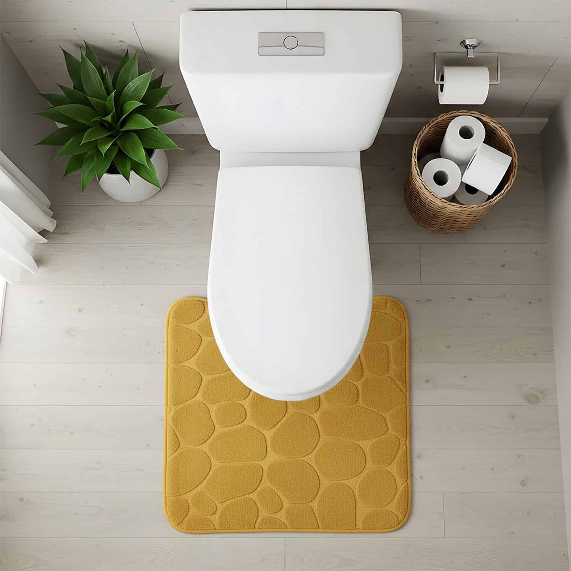 evideco-tapis-contour-wc-m-moire-jaune-moutarde-18x20-galet image 3