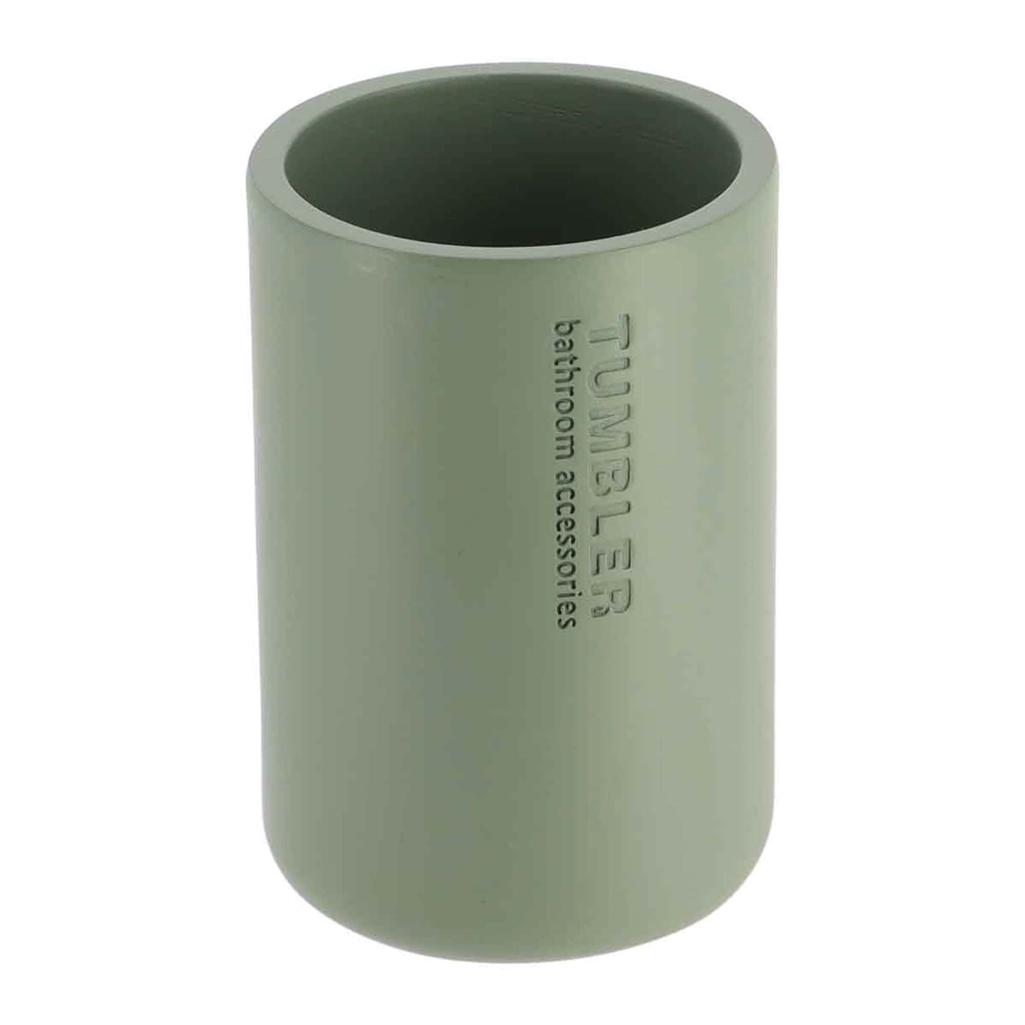 evideco-bathroom-accessories-gobelet-vert-mat-polyresine image 6