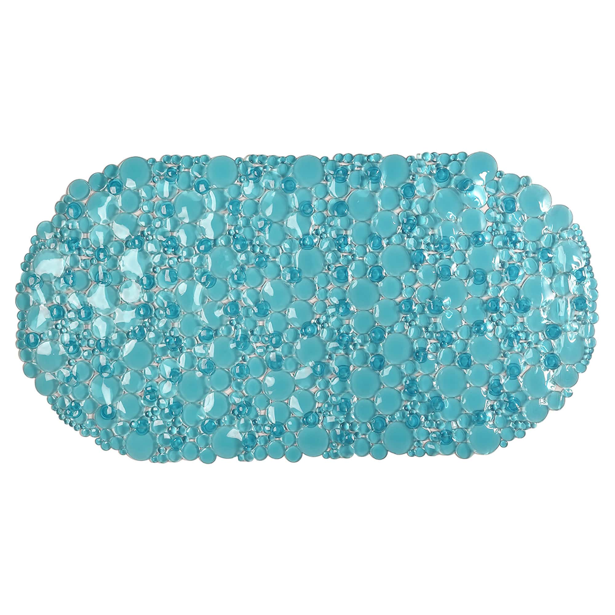 evideco-bubbles-tapis-baignoire-bleu-aqua-ovale-71x38-cm image 7