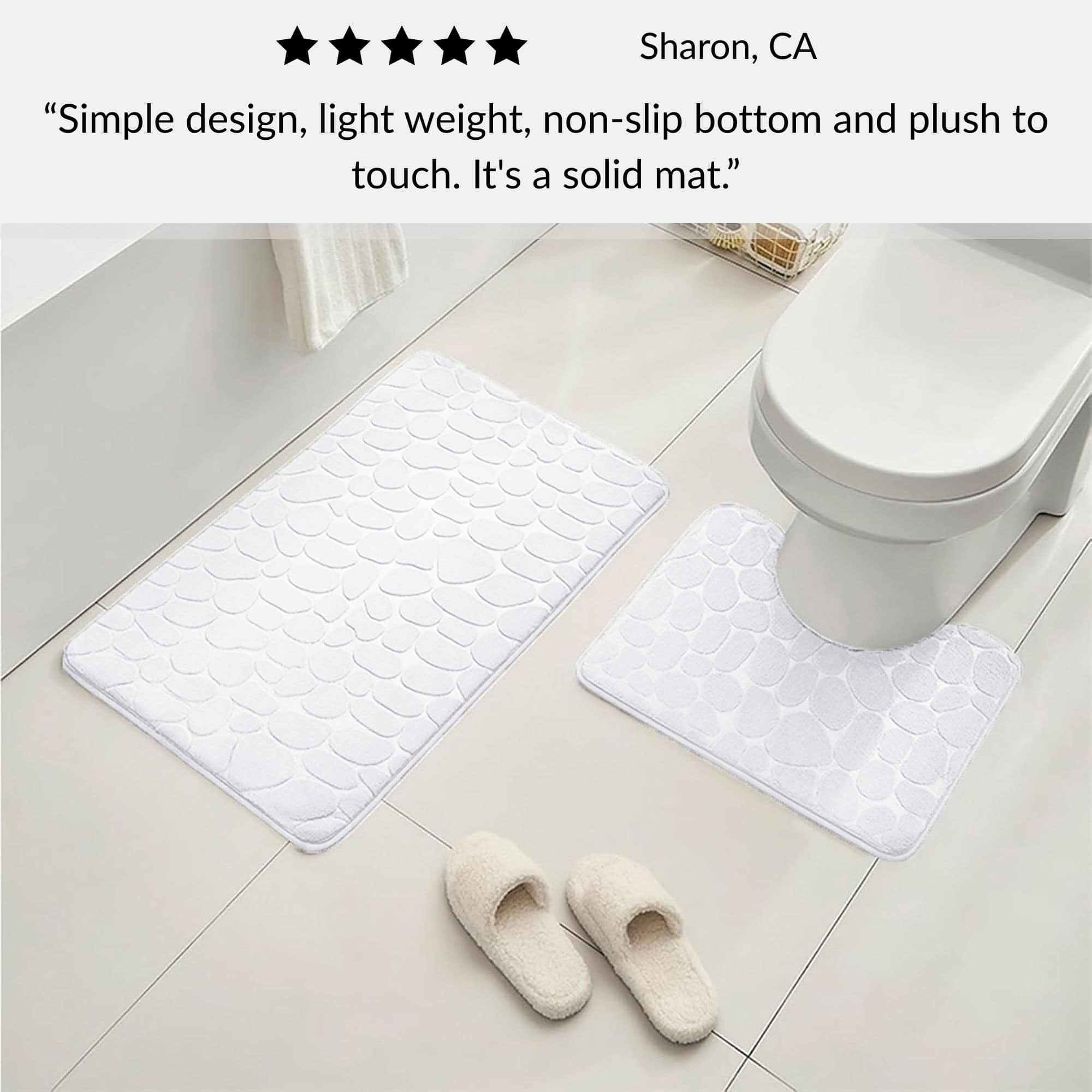 evideco-tapis-contour-wc-mousse-m-moire-blanc-galets-18x20 image 8