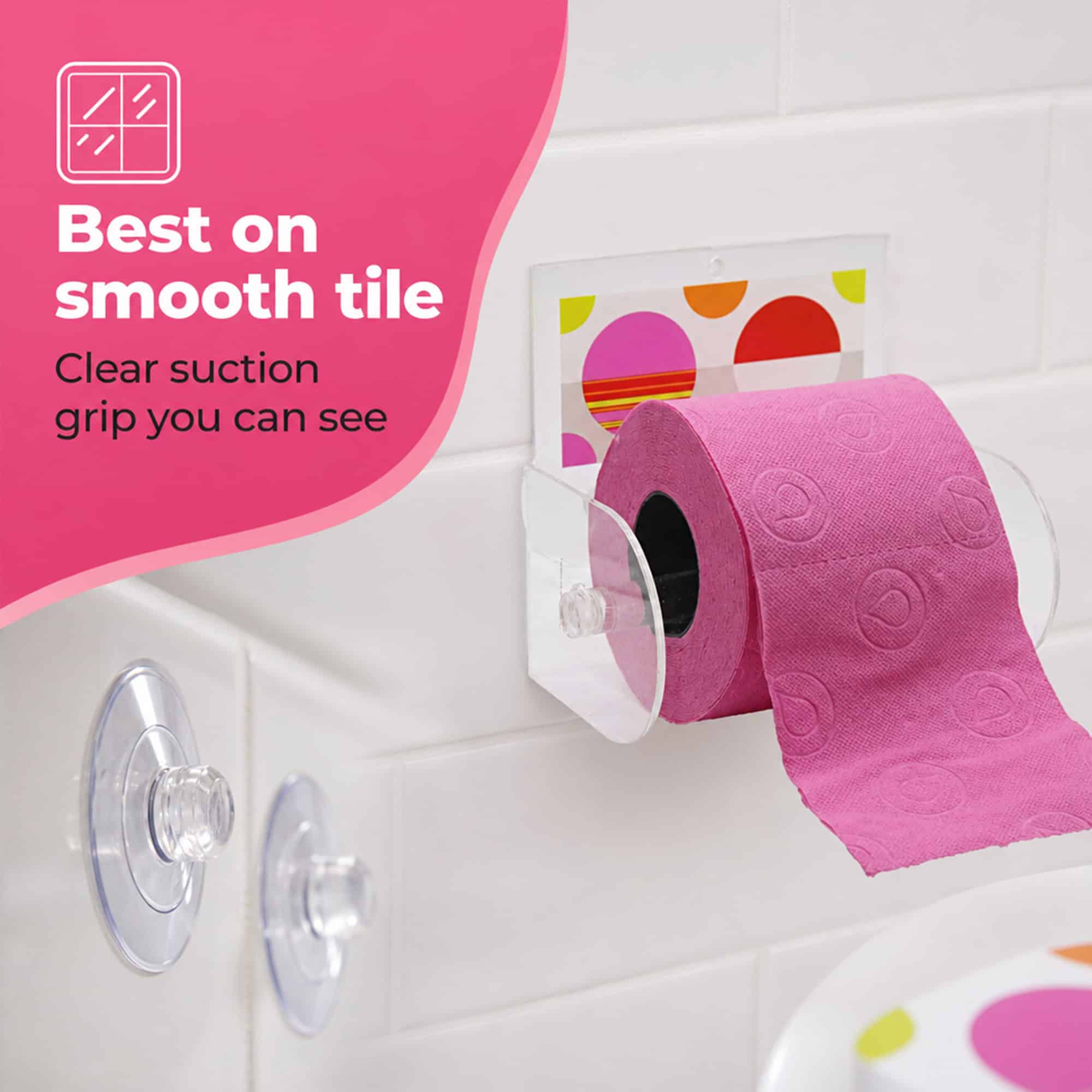 evideco-eclats-porte-papier-toilette-ventouse-multicolore image 7