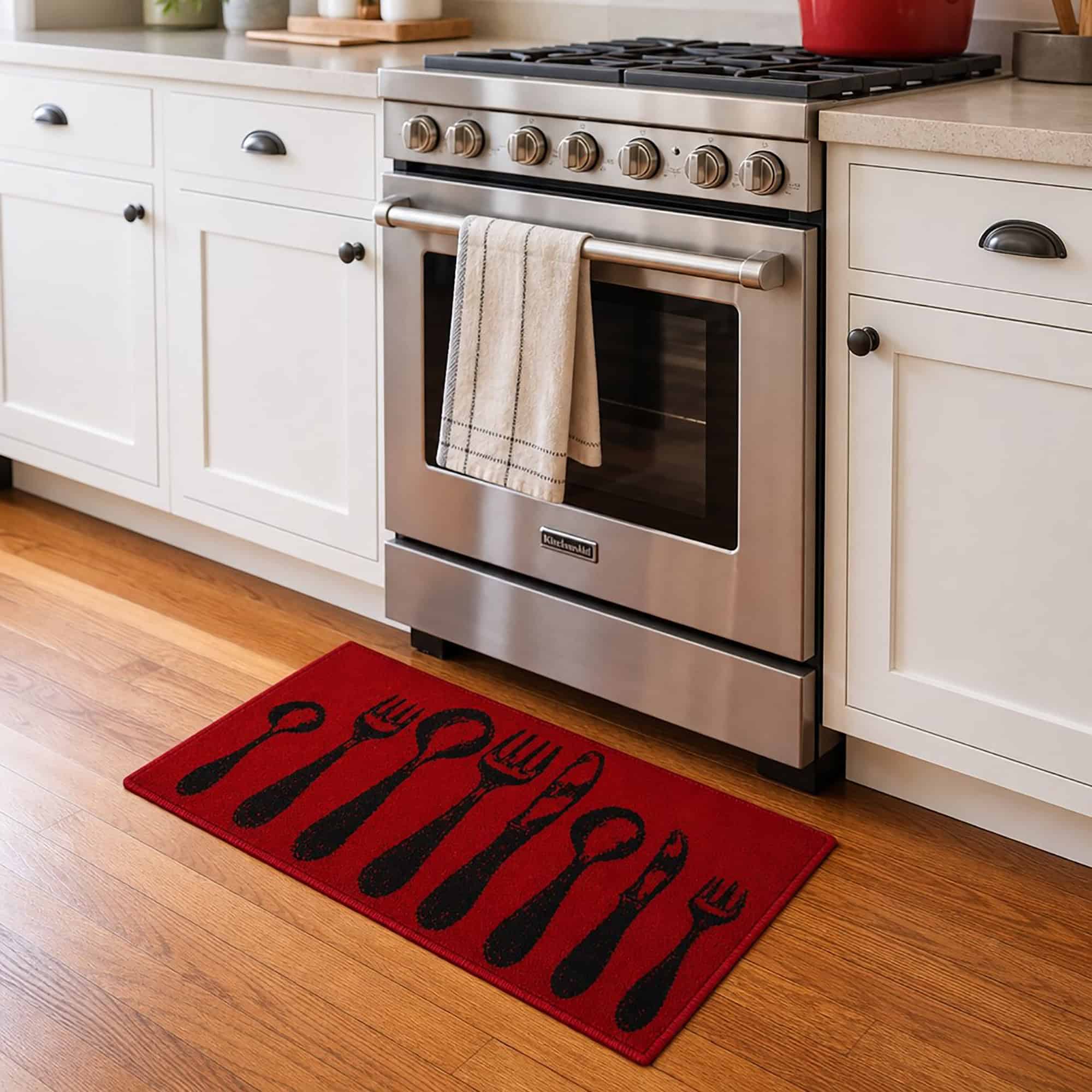 evideco-home-accessories-tapis-cuisine-rouge-couverts-81x51-cm image 8