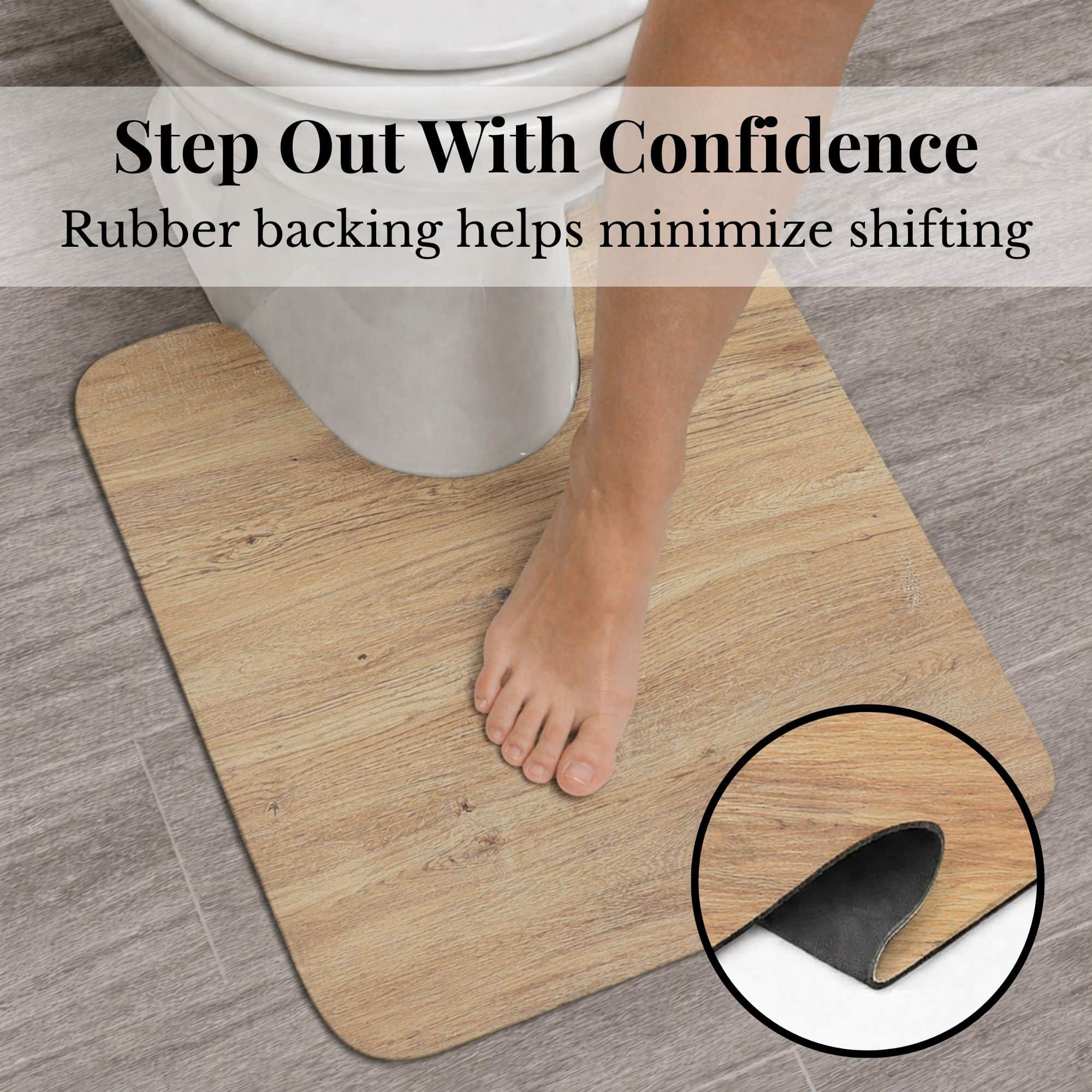 evideco-oak-wood-18x20-tapis-wc-contour-ch-ne-absorbant image 4