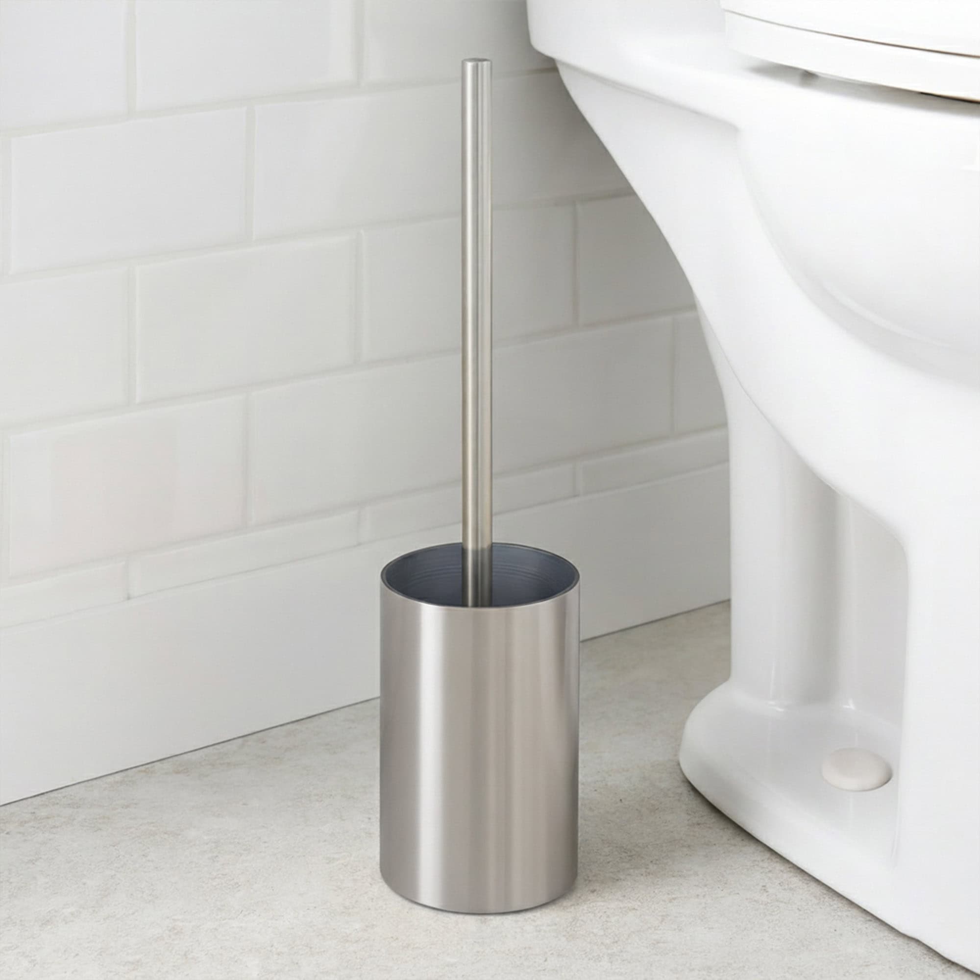 evideco-noumea-brosse-wc-avec-support-alu-argent-brosse image 2