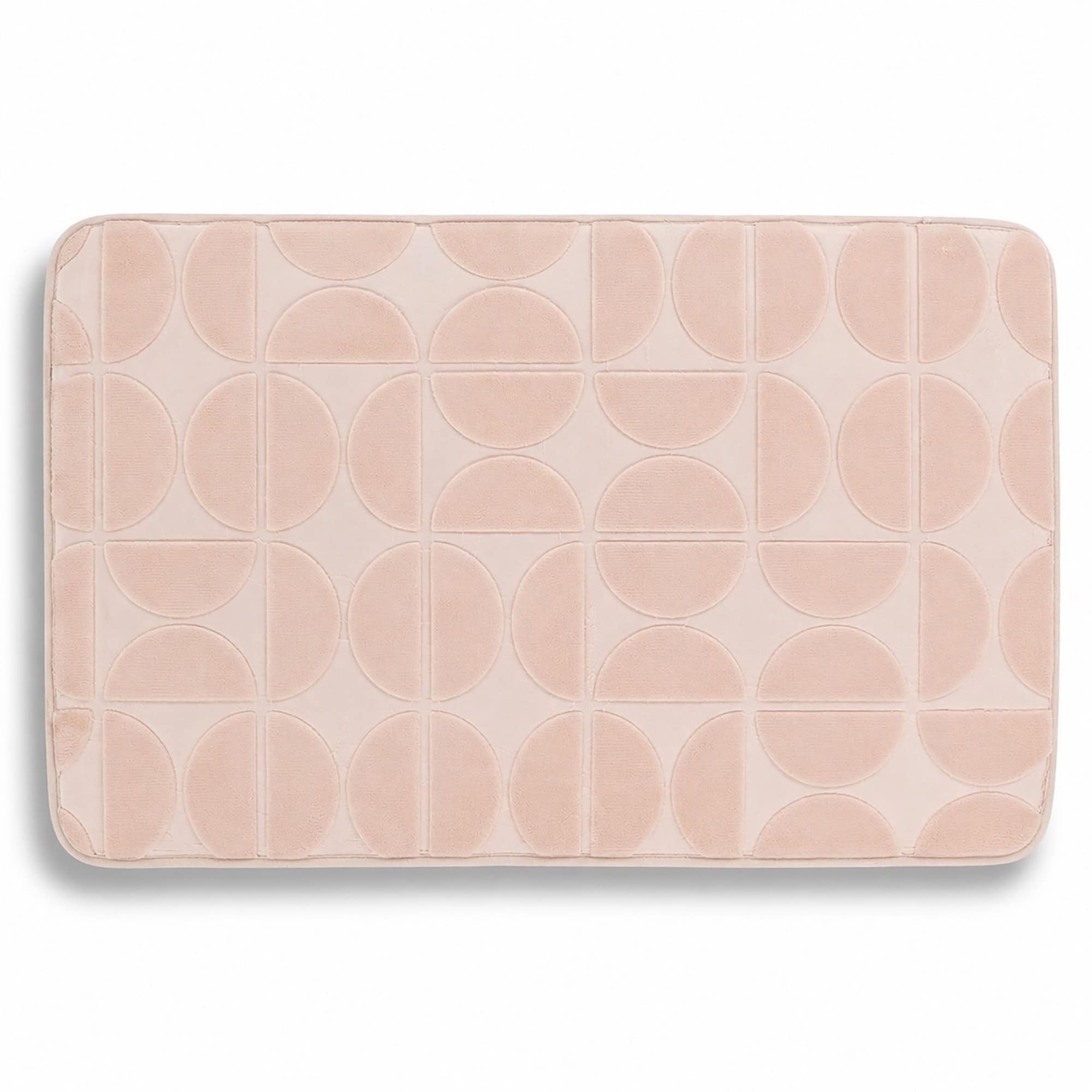evideco-demi-lune-tapis-de-bain-rose-50x80-cm-m-moire-de-forme image 8
