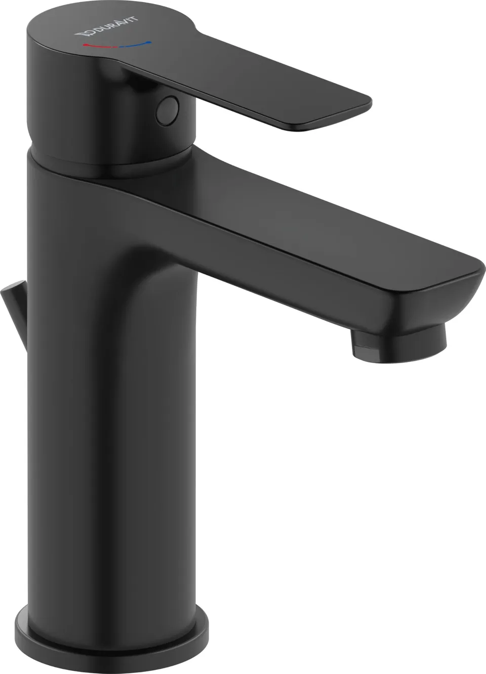 duravit-d-code-dc1023001046-mitigeur-lavabo-m-noir-mat-avec-bonde image 1