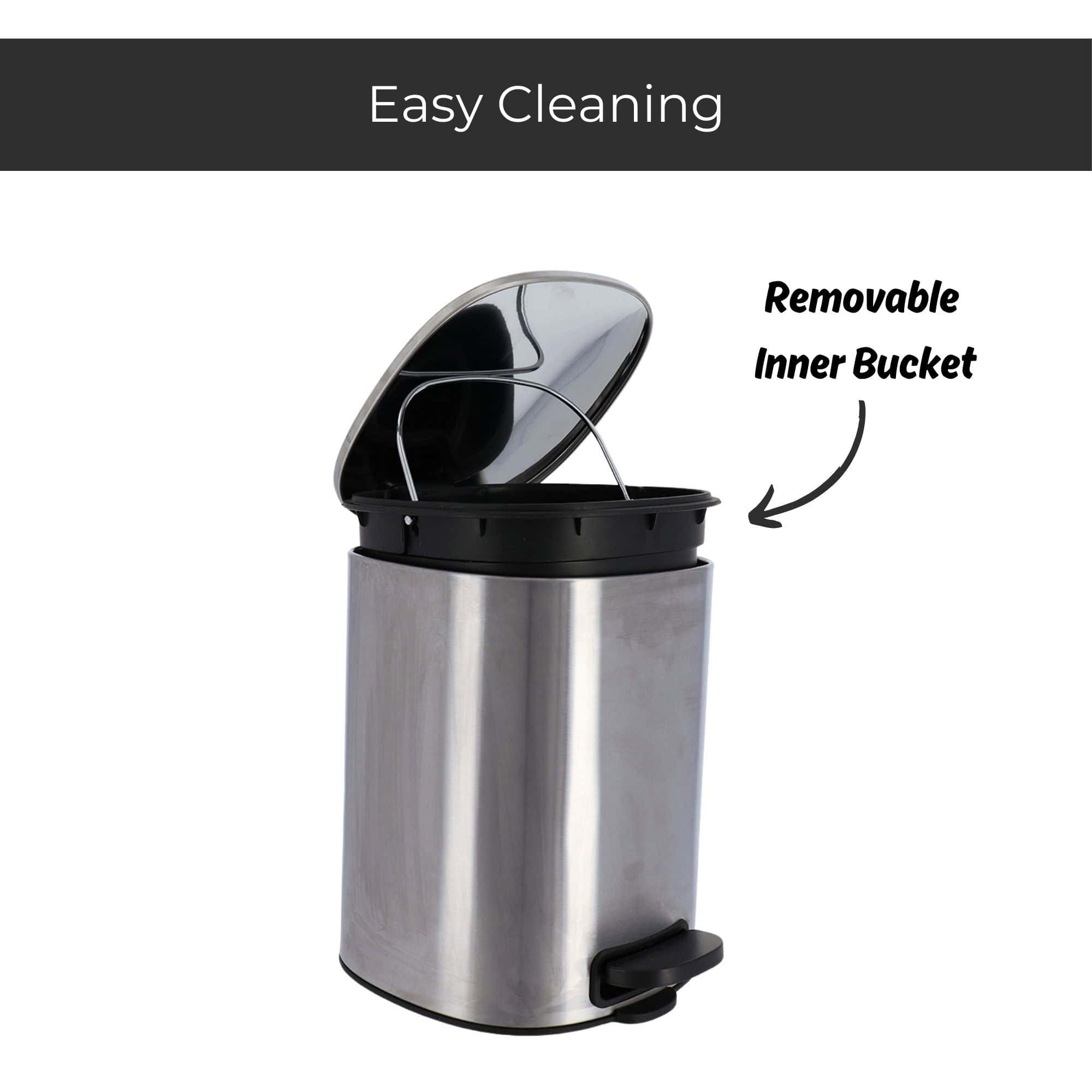 evideco-poubelle-salle-de-bain-chrome-5l-p-dale-silencieuse-carr-e image 5