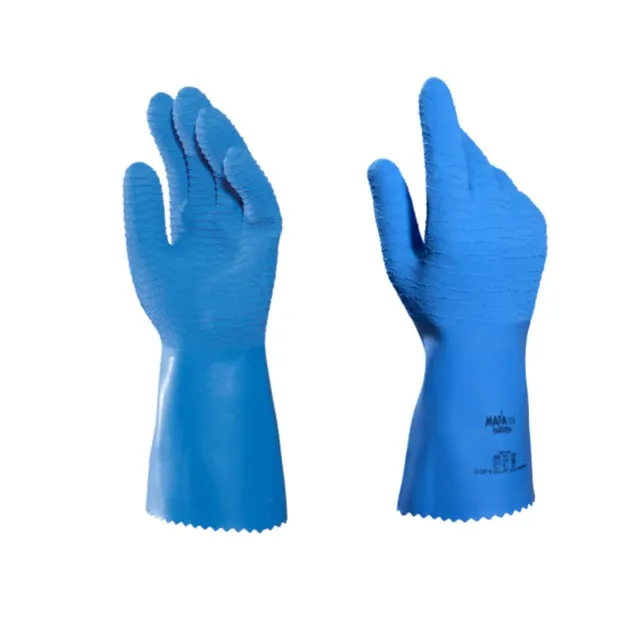 mapa-harpon-326-gants-latex-bleu-taille-6-alimentaire image 1