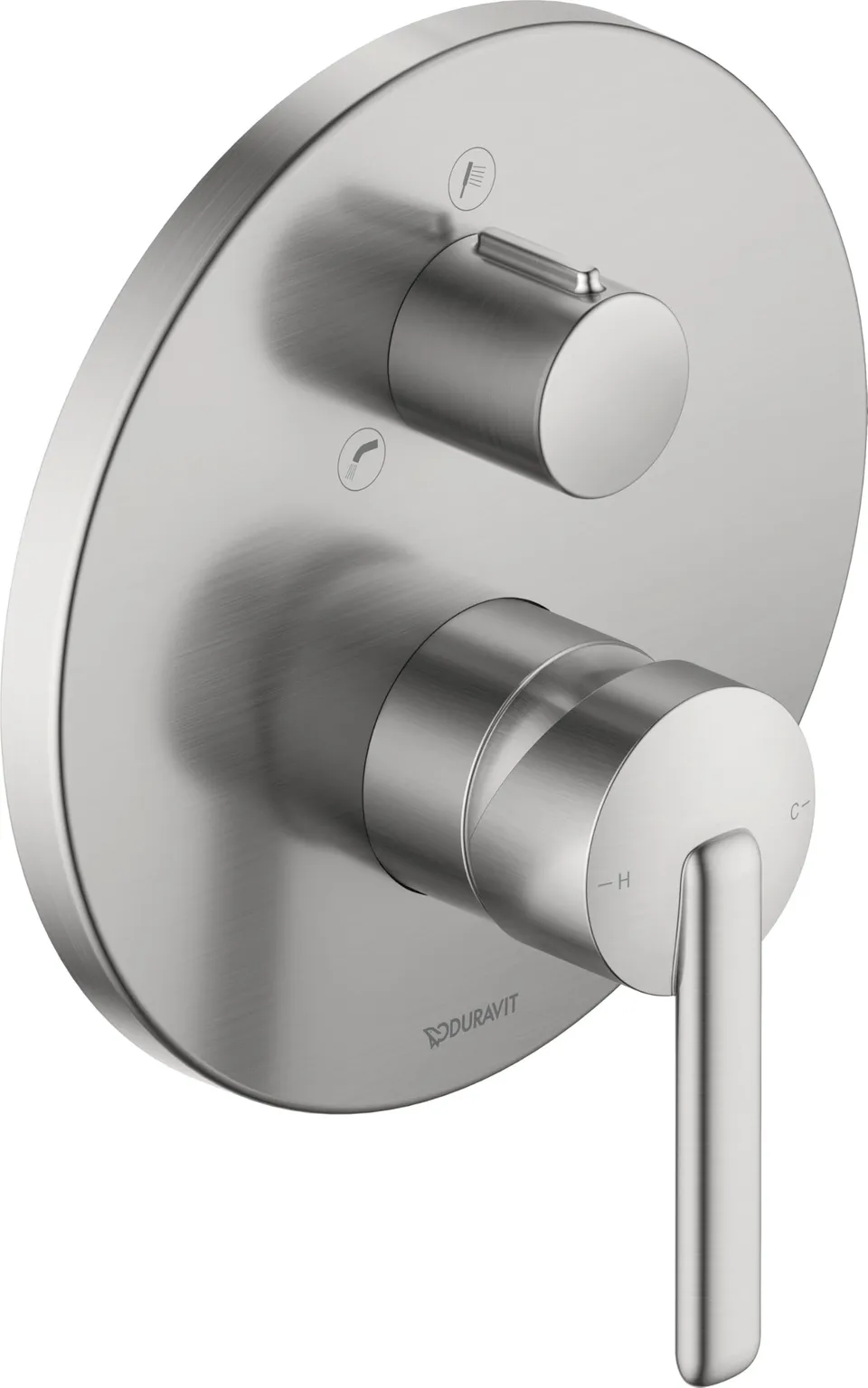 duravit-balcoon-thermostat-baignoire-apparent-inox-bross-2-sorties image 1