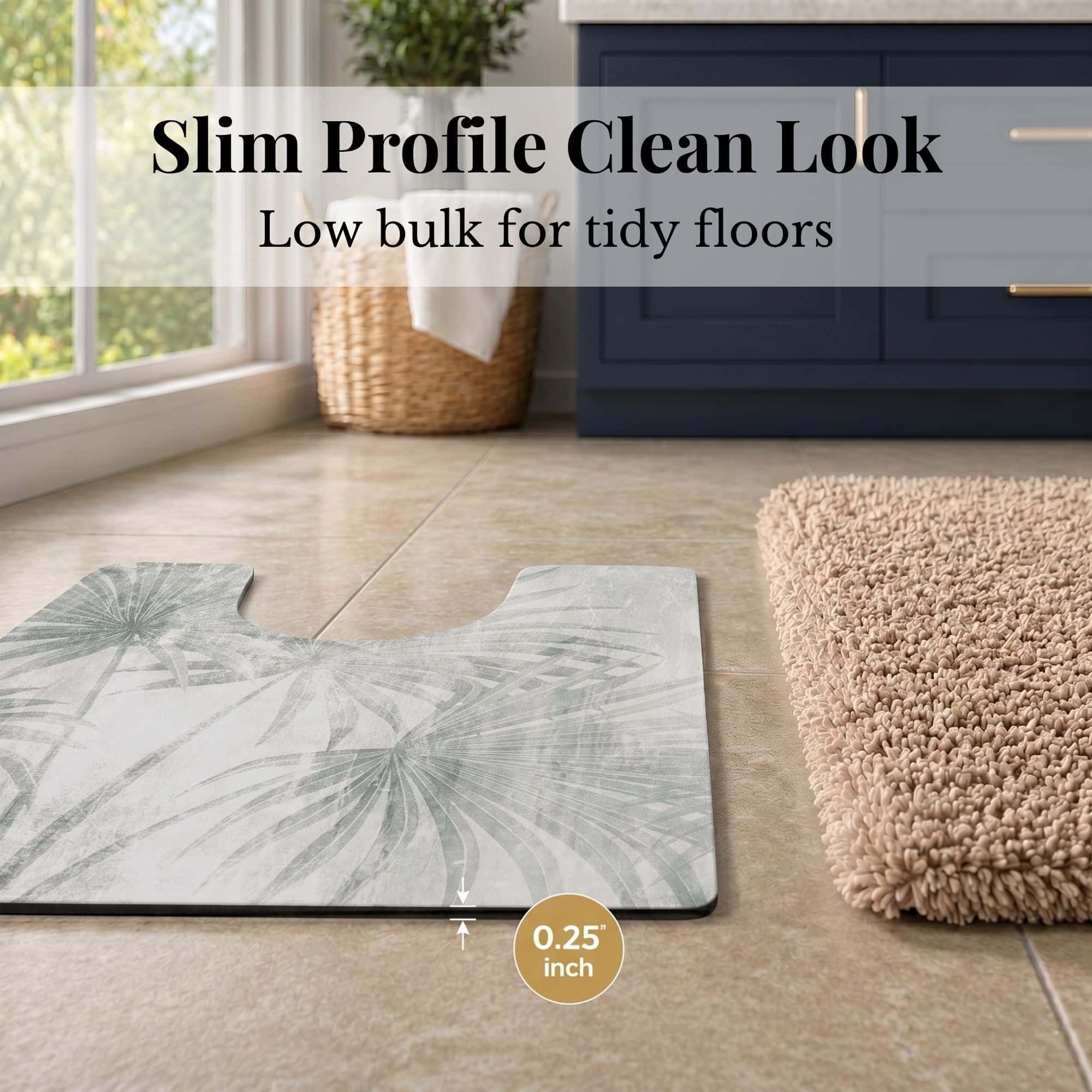 evideco-palm-breeze-tapis-contour-wc-gris-50x46-cm image 5