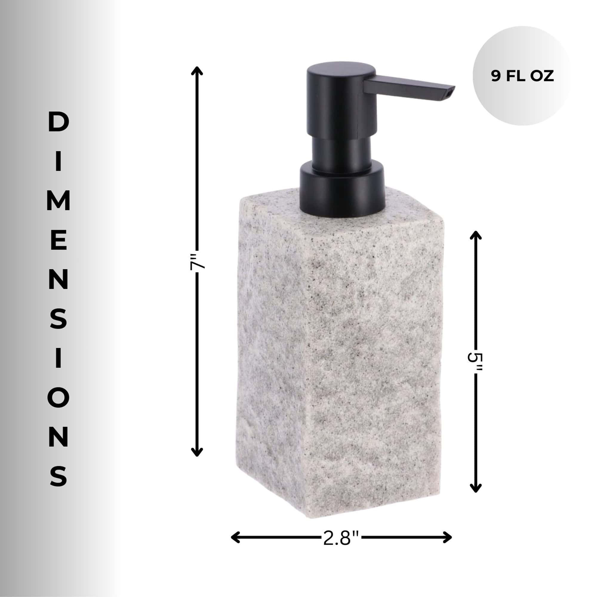 evideco-stone-distributeur-savon-gris-effet-pierre-9-oz image 6