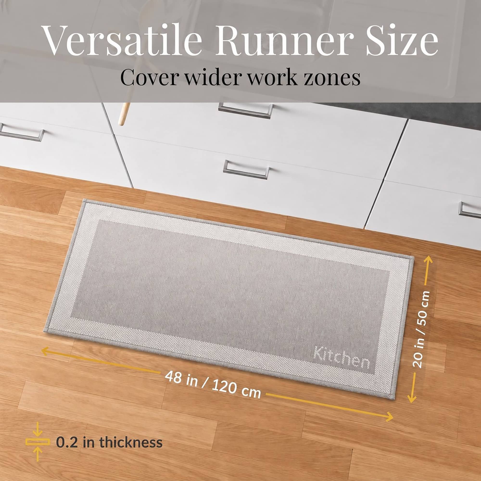 evideco-tapis-cuisine-runner-beige-bicolore-51x122-cm image 4