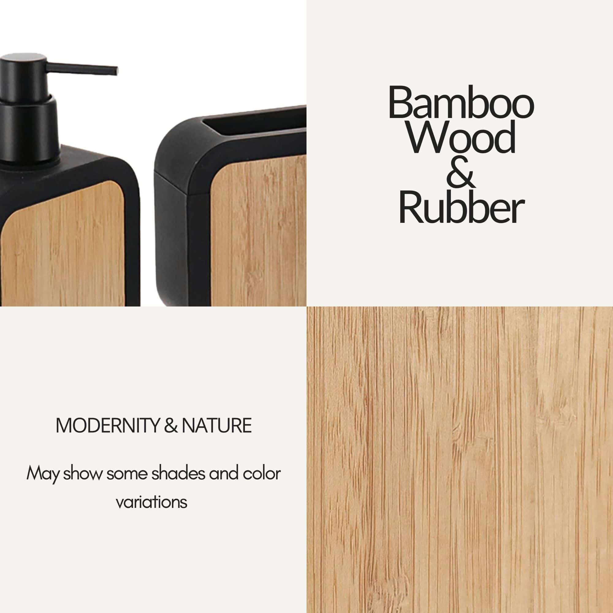 evideco-bathroom-accessories-set-salle-de-bain-noir-bambou-4-pi-ces image 6