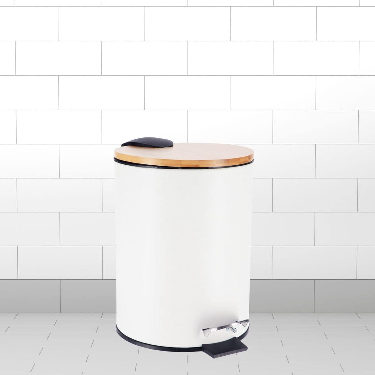 evideco-bathroom-accessories-set-salle-de-bain-blanc-6-pi-ces-bambou image 4