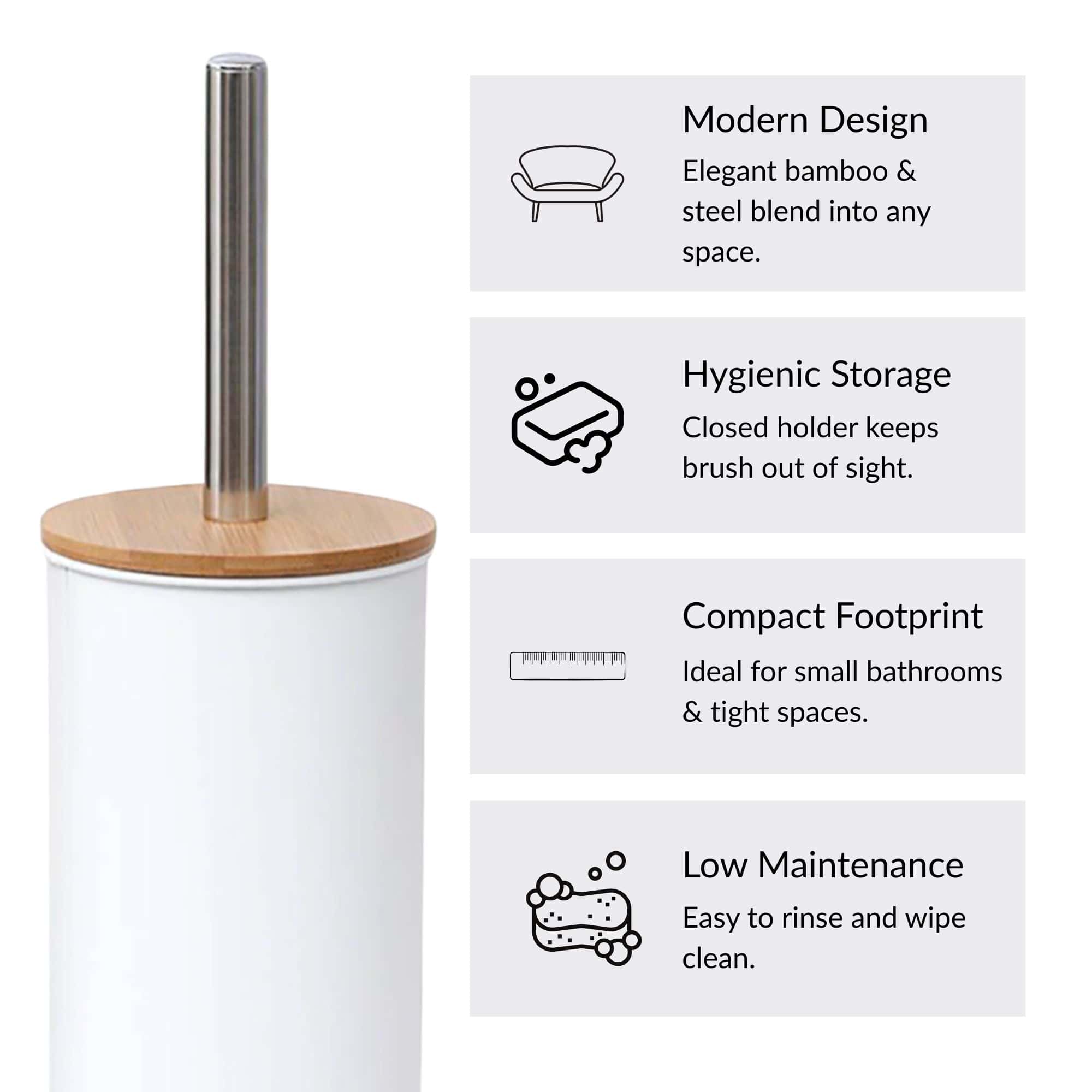 evideco-brosse-wc-blanc-m-tal-couvercle-bambou-support image 6
