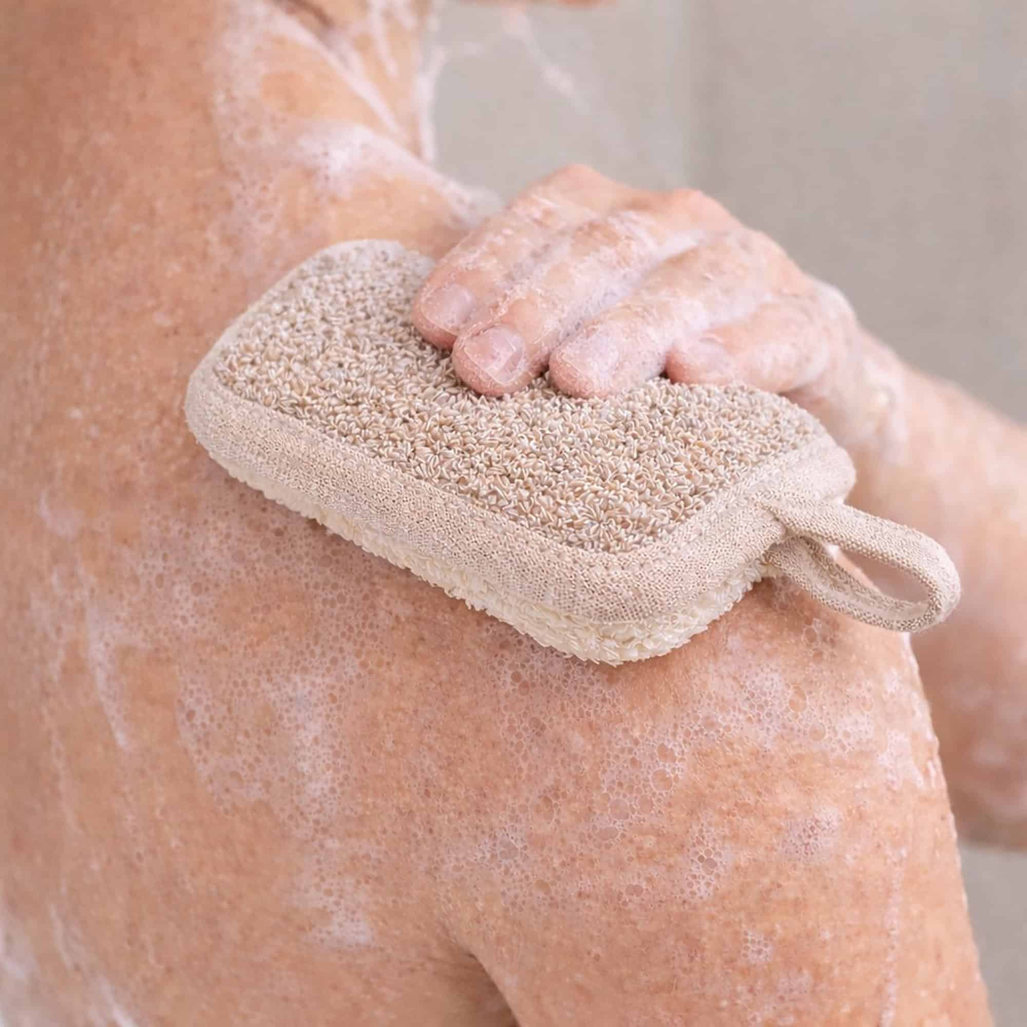 evideco-spa-ponge-exfoliante-bambou-coton-cr-me-taupe image 2
