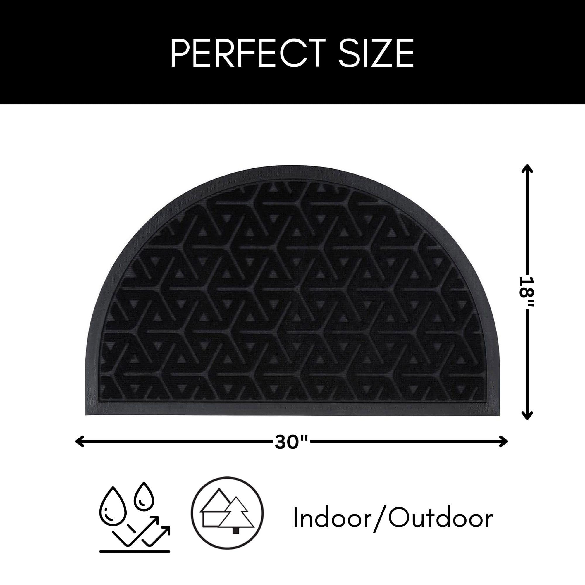 evideco-home-accessories-paillasson-demi-lune-wilson-noir-30x18 image 3