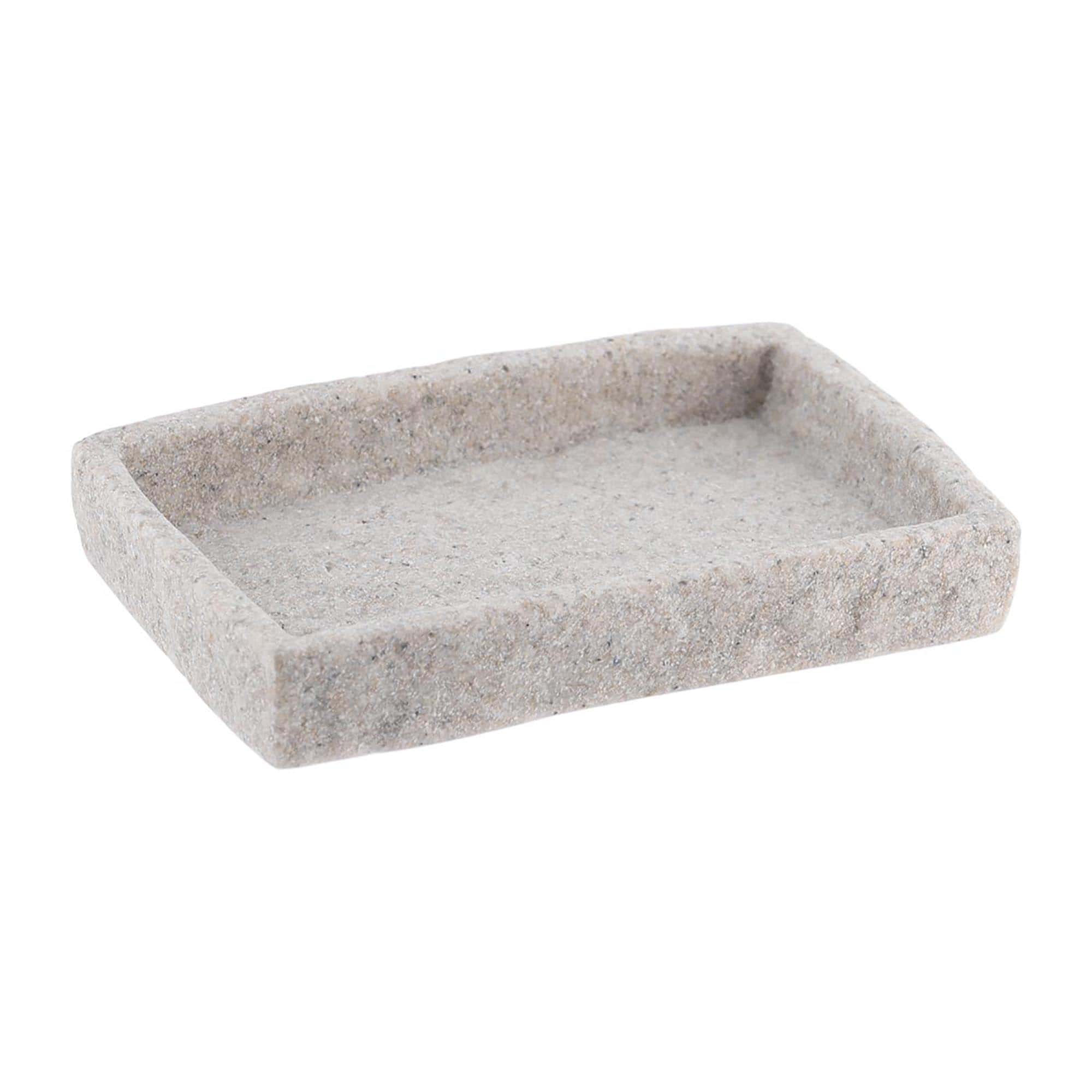 evideco-stone-effect-porte-savon-gris-effet-pierre image 8