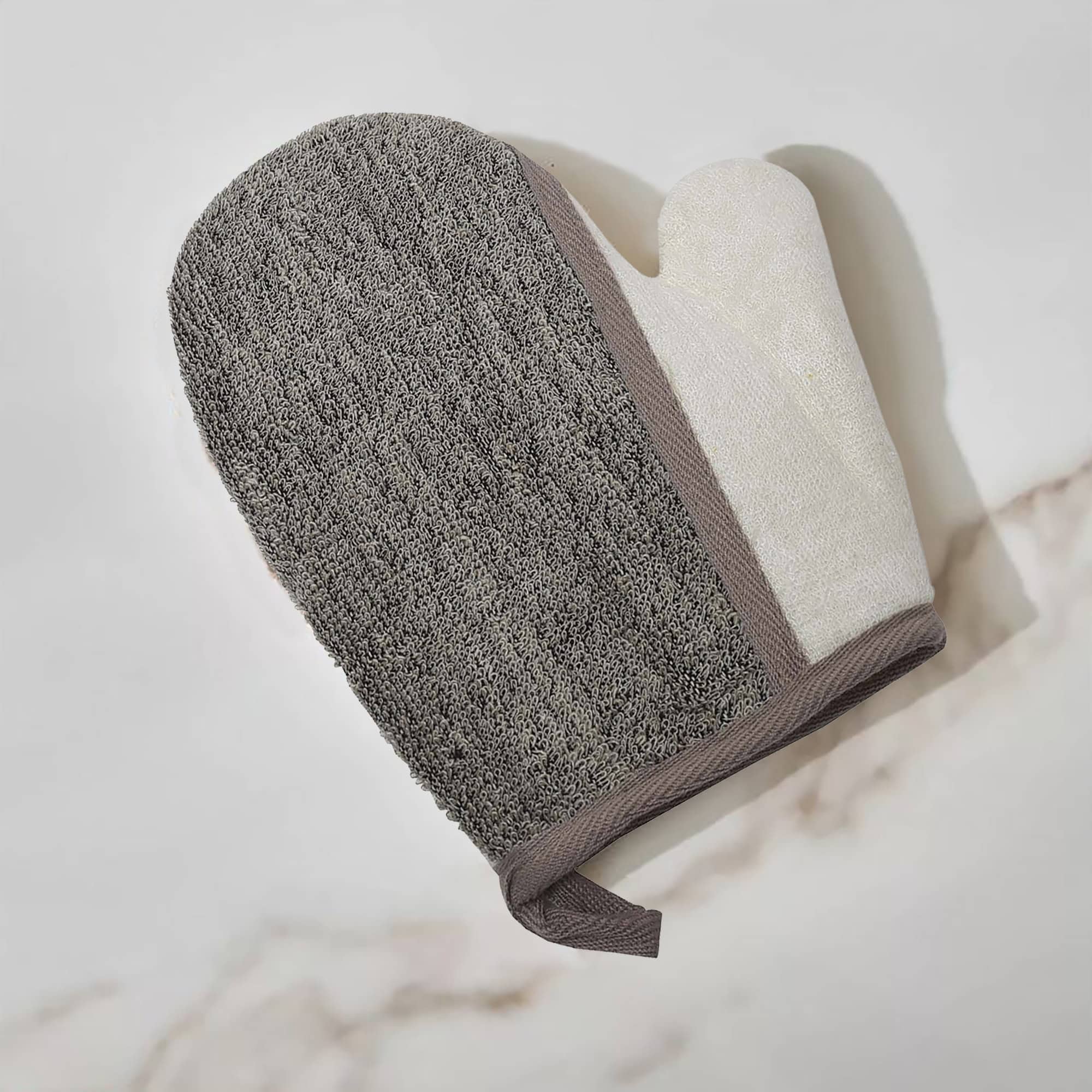 evideco-gant-gommage-corps-cr-me-taupe-ramie-bambou image 4