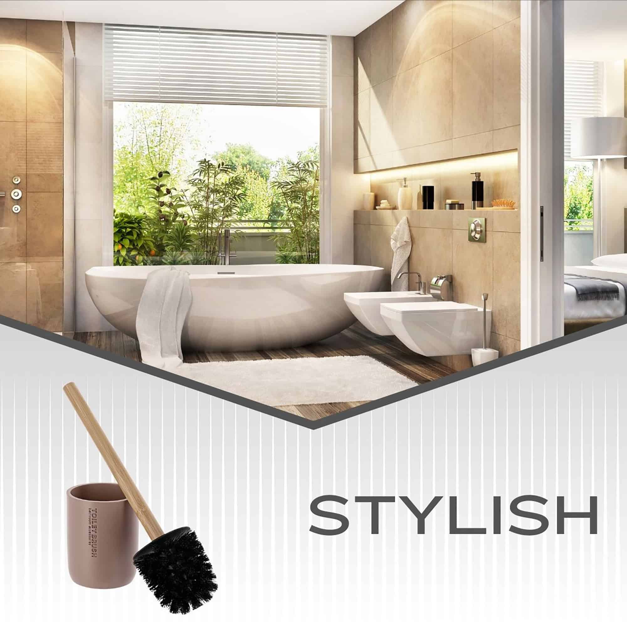 evideco-brosse-wc-cappuccino-bambou-avec-support image 5