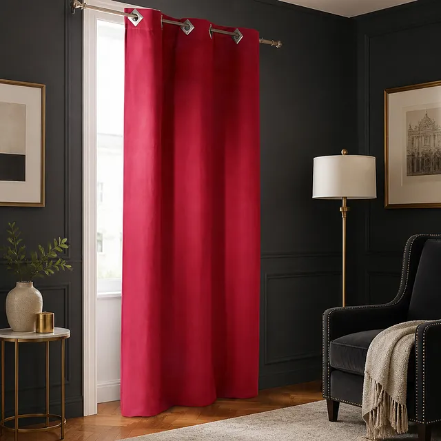evideco-rideau-su-de-rouge-rubis-95x55-illets-filtrant image 1