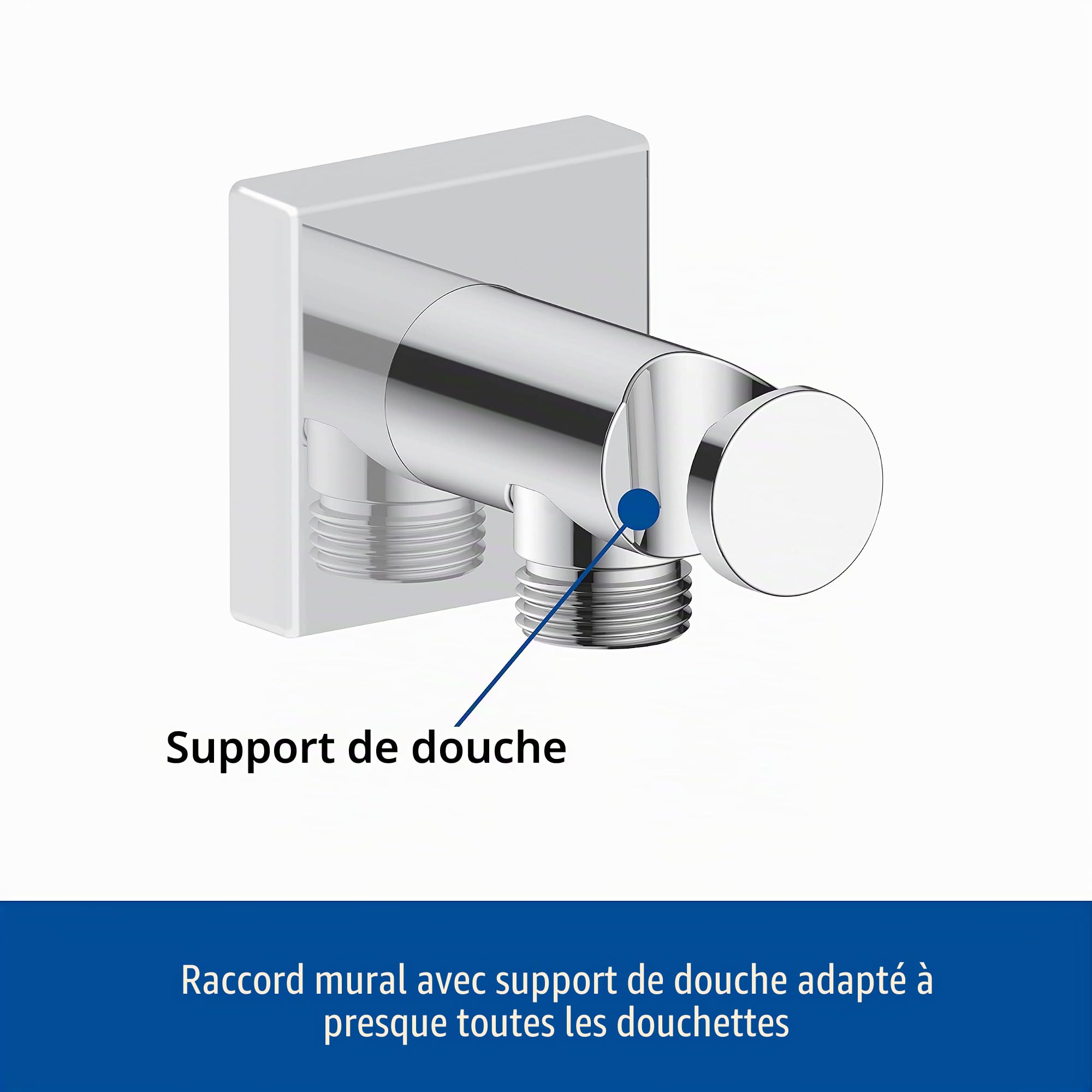 duravit-universal-coude-raccordement-mural-carr-chrom-support image 2