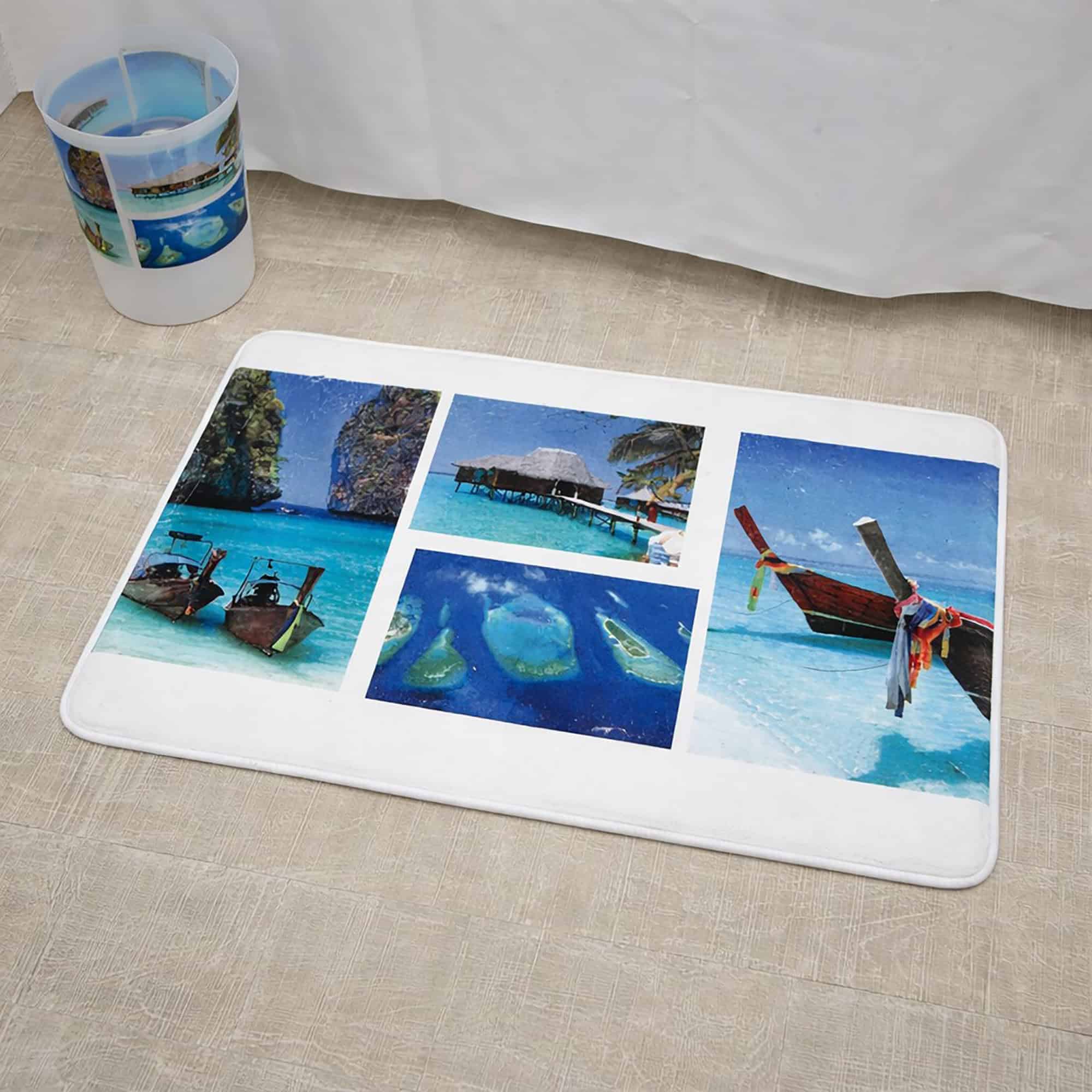 evideco-paradise-tapis-de-bain-mousse-m-moire-bleu-76x46-cm image 3