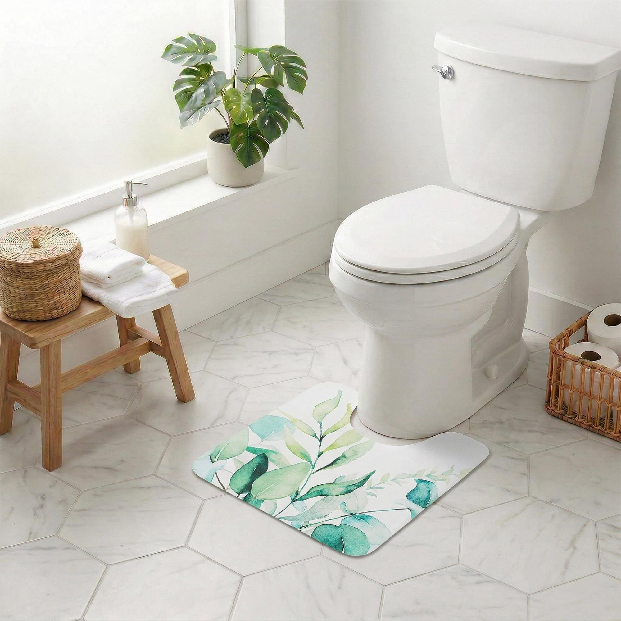 evideco-eucalyptus-mist-tapis-wc-contour-20x18-vert image 1