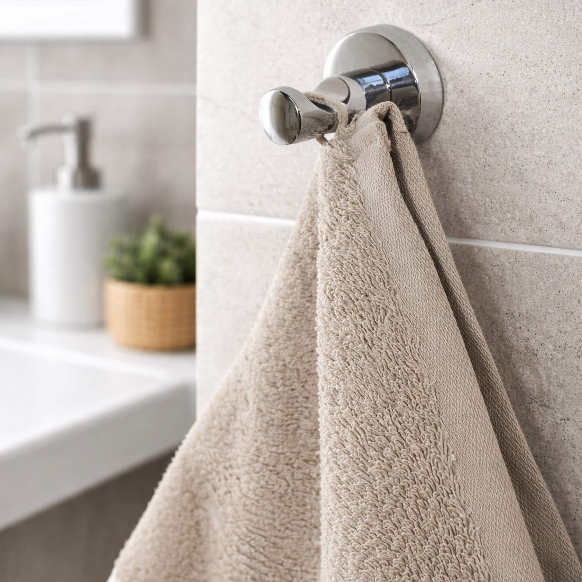 evideco-crochet-mural-inox-poli-simple-peignoir-serviette image 1