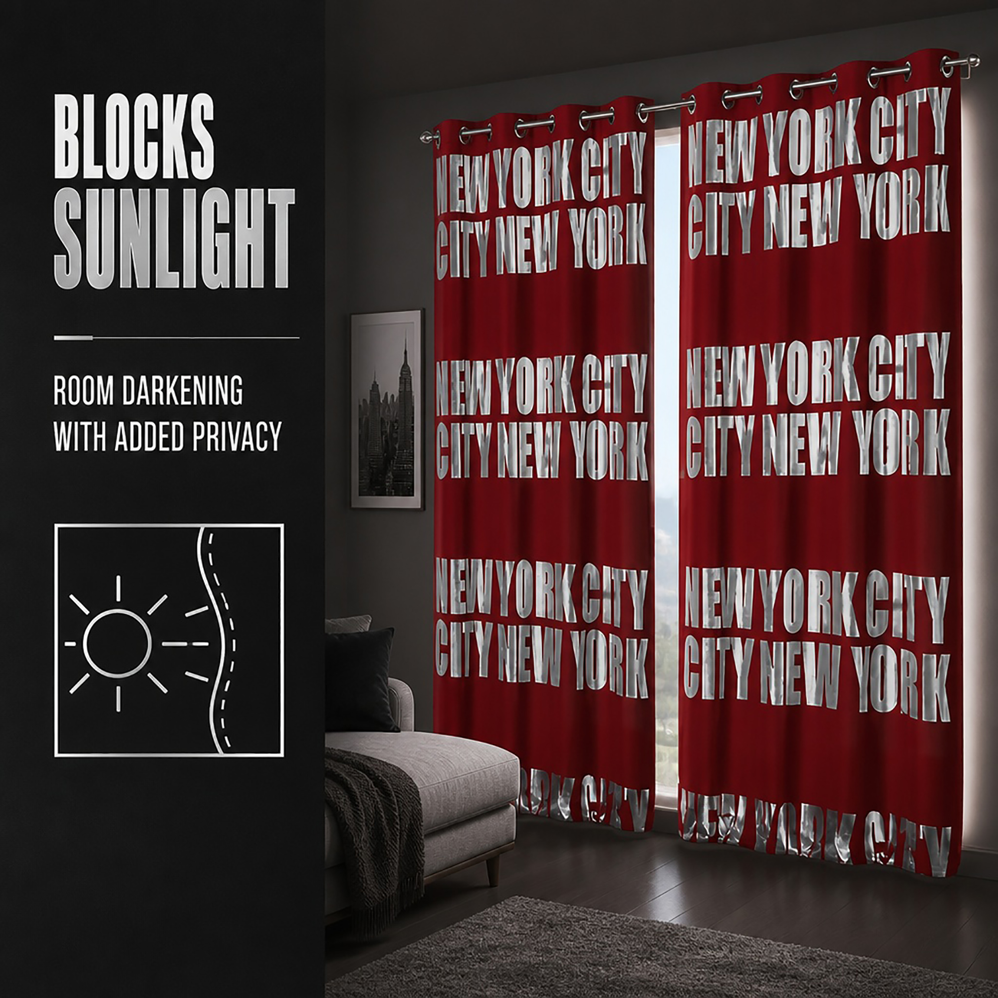 evideco-home-accessories-rideau-occultant-new-york-rouge-260x140 image 4