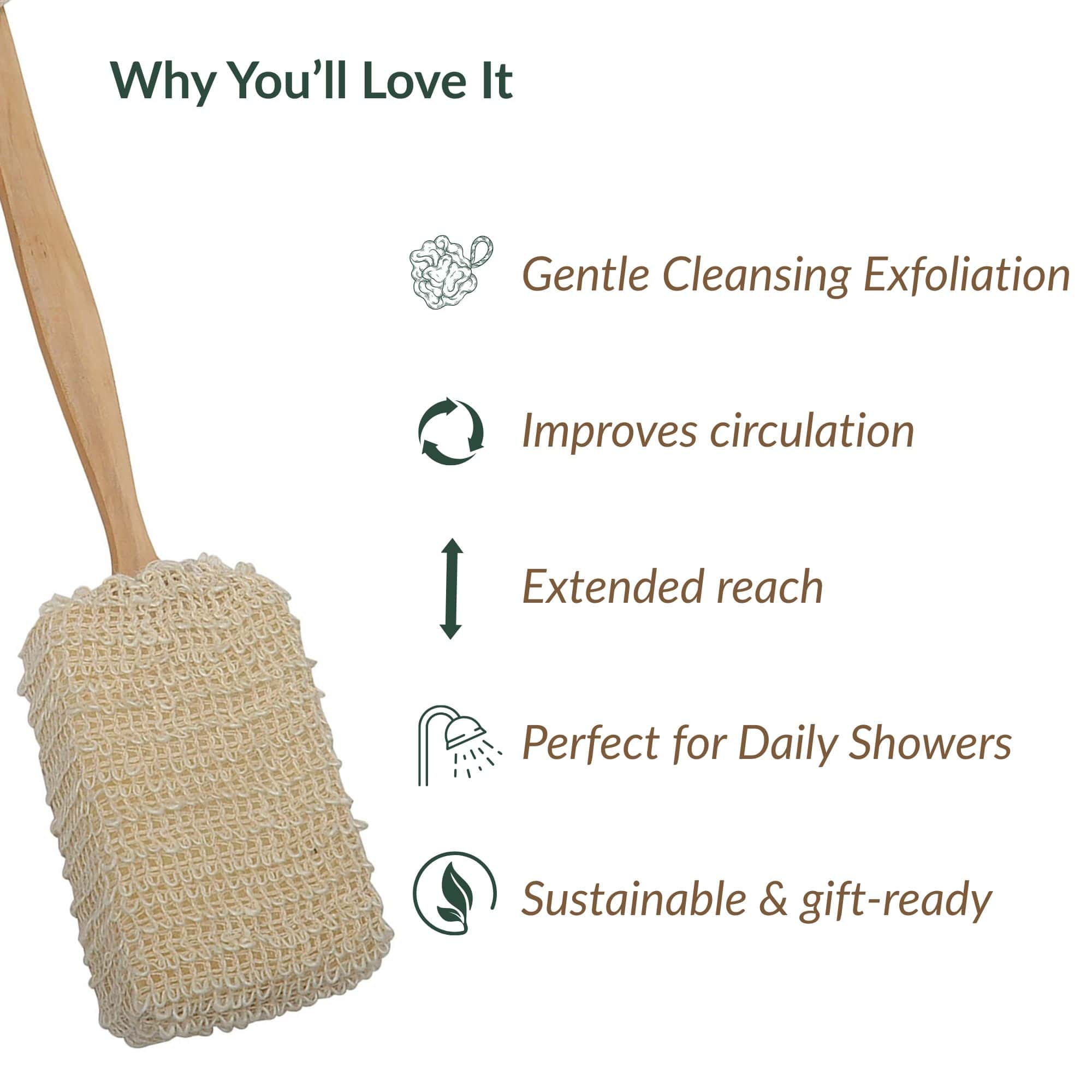 evideco-spa-wellness-eponge-douche-ramie-manche-bois-exfoliante image 7