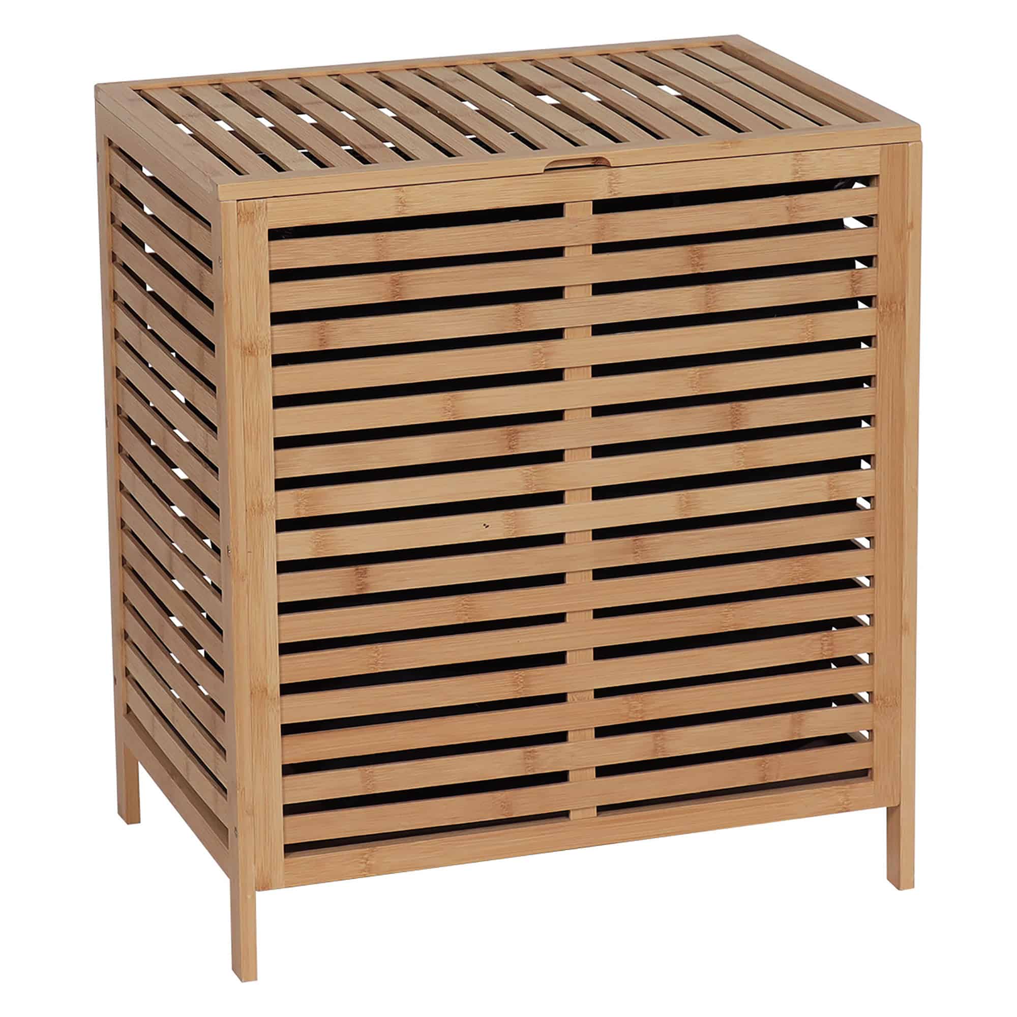 evideco-bambou-panier-linge-grand-avec-couvercle-et-sac image 8
