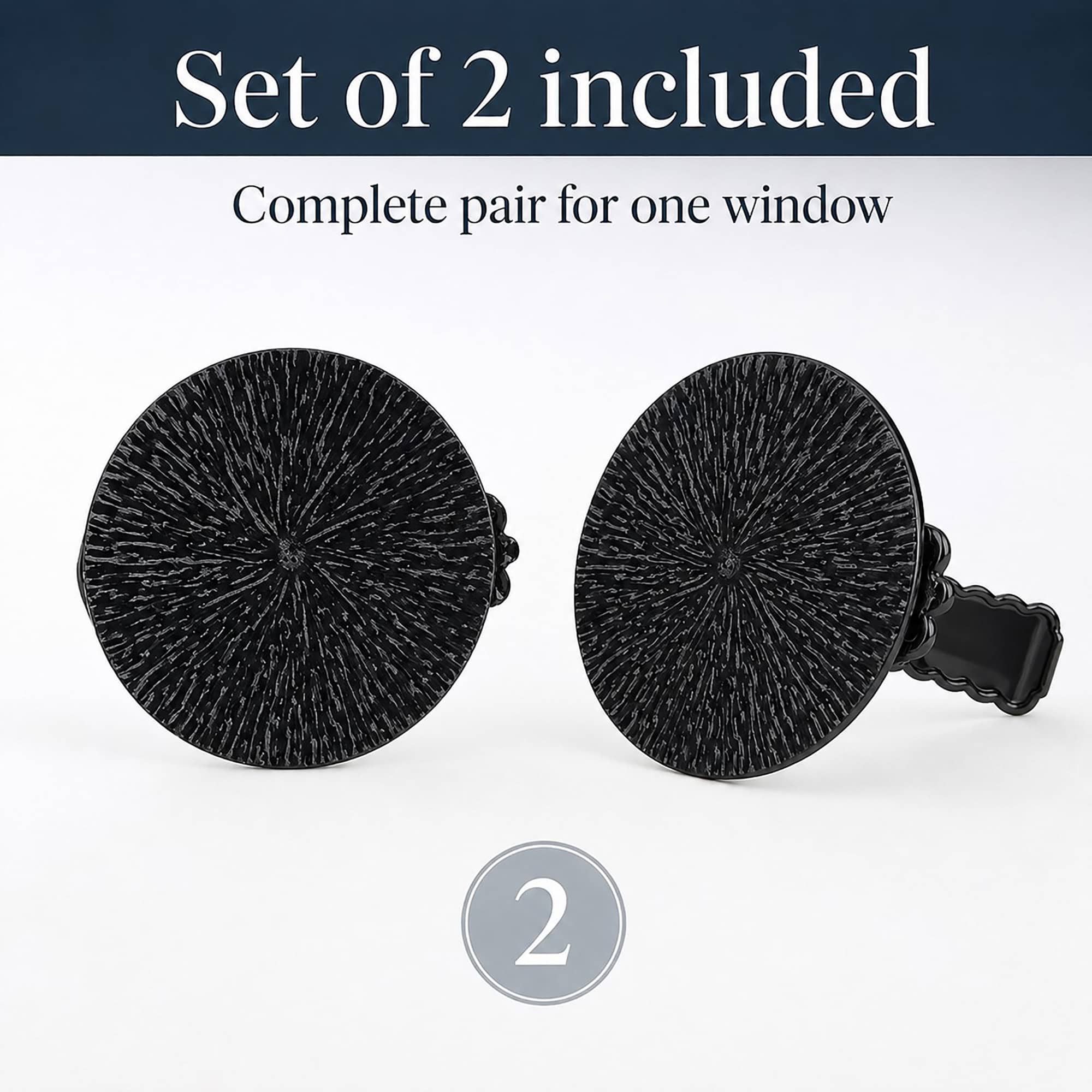 evideco-home-accessories-embrasse-rideau-m-tal-lot-de-2-noir-argent image 5