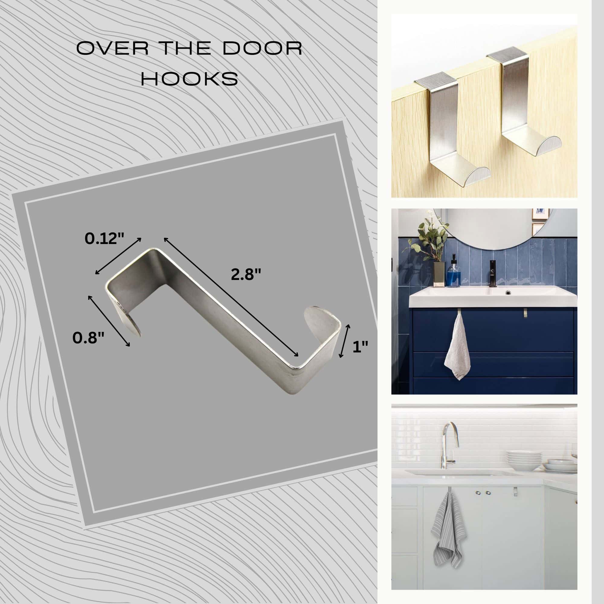 evideco-crochet-de-porte-inox-argent-lot-2-gain-de-place image 3