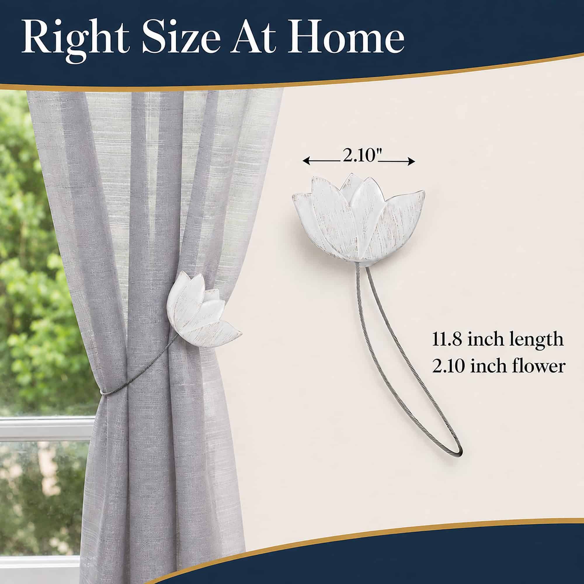 evideco-home-accessories-embrasse-rideau-tulipe-blanc-dor-lot-2 image 6