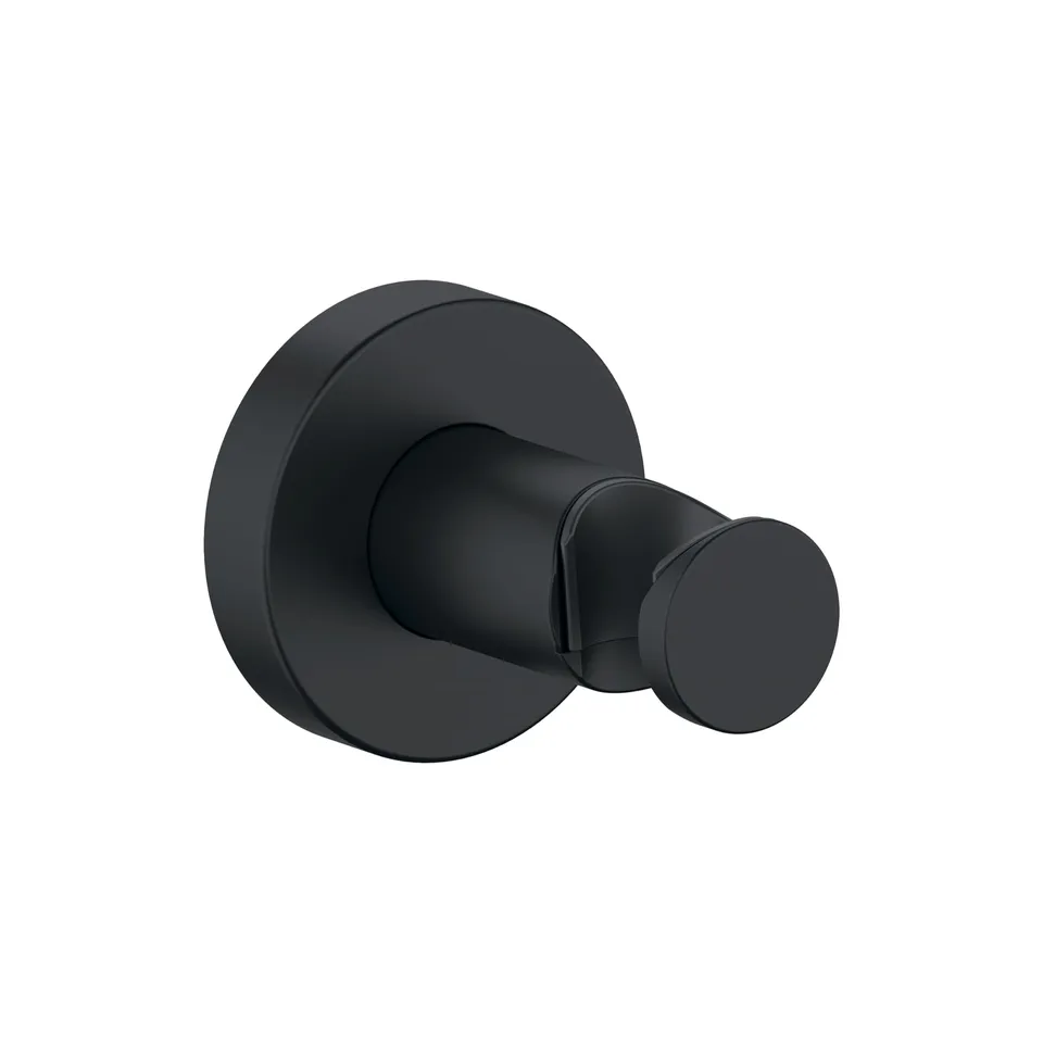 duravit-universal-support-douchette-rond-noir-mat-mural image 1